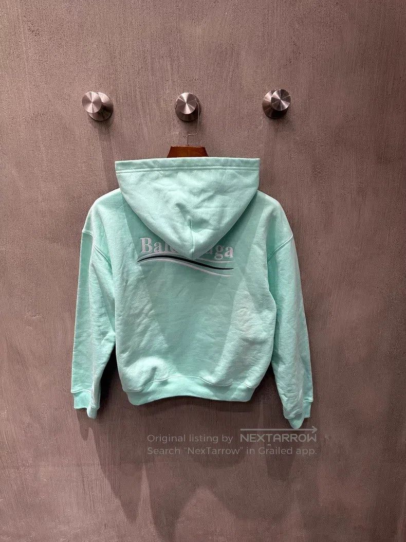 Balenciaga Balenciaga Mint green Coca-Cola embroidered zip-up hoodie Size US L / EU 52-54 / 3 - 2 Thumbnail