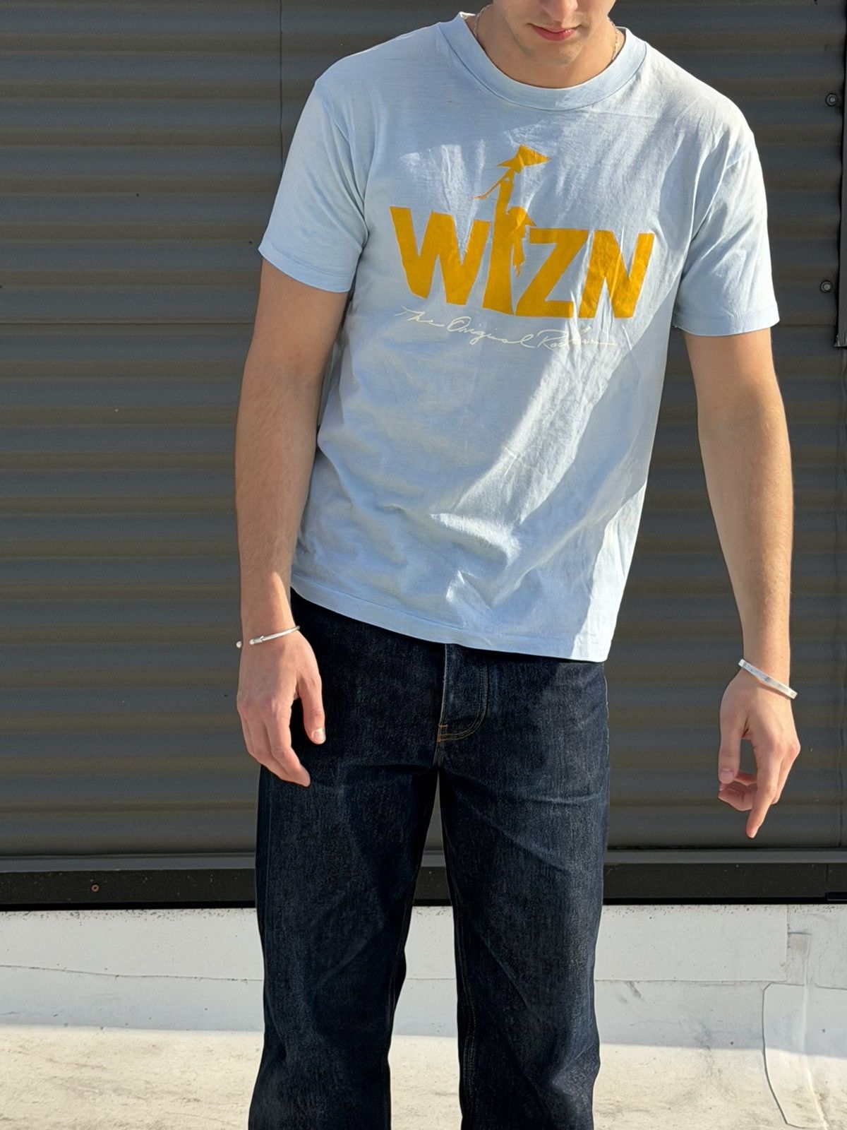 Vintage Vintage 80s WIZN original rocker single stitch faded tee Size US M / EU 48-50 / 2 - 3 Thumbnail