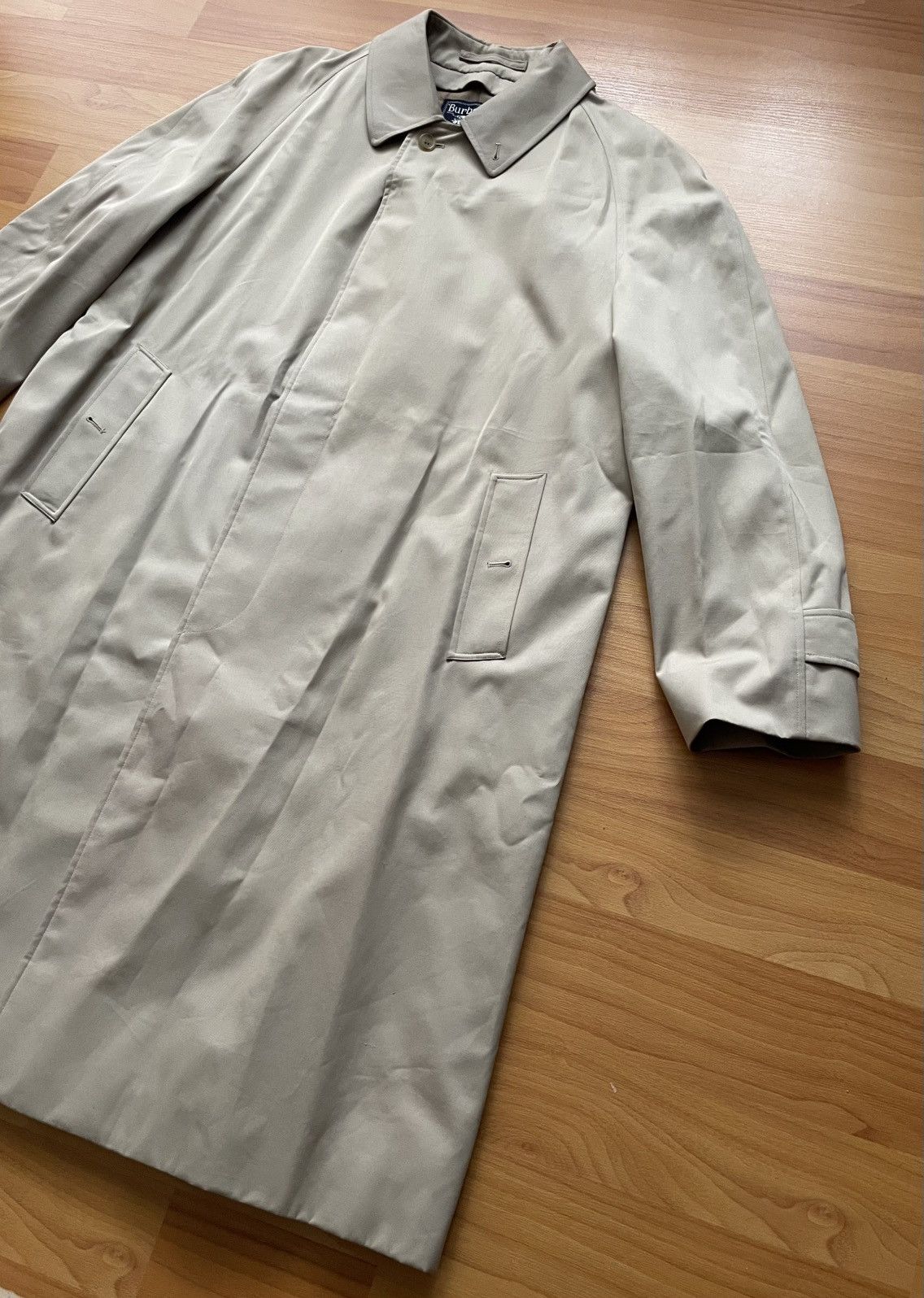 Burberry Vintage Burberrys Beige Men Trench Check Coat Size US L / EU 52-54 / 3 - 3 Thumbnail