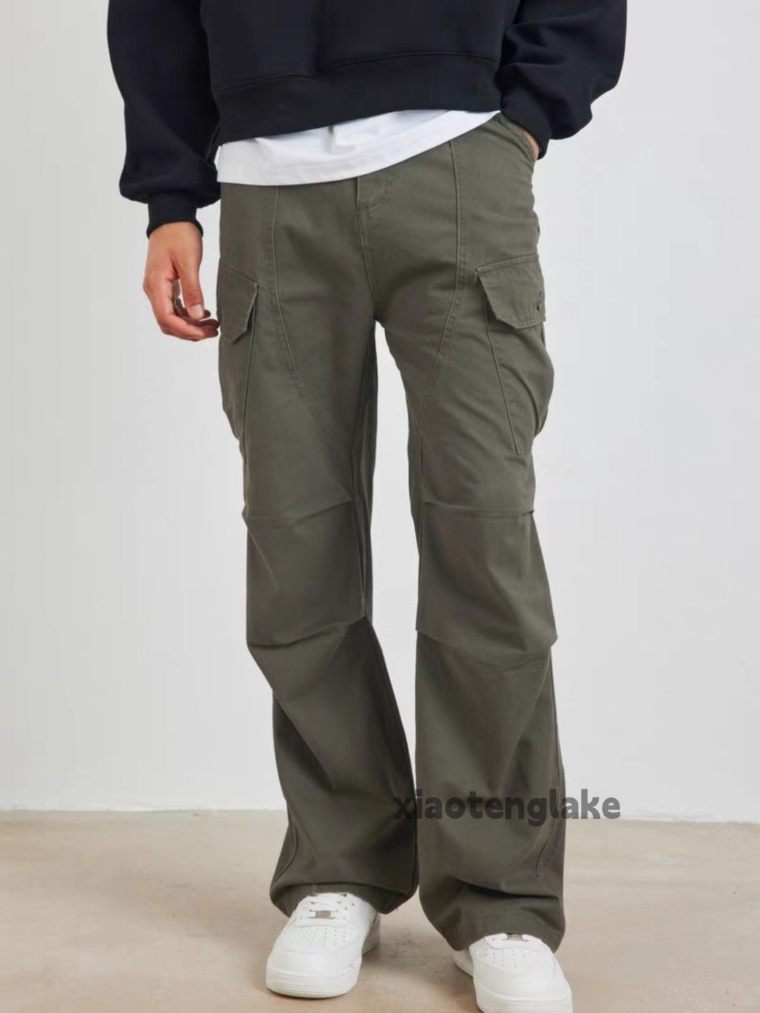 Designer × Japanese Brand × Vintage washed faded utility military patchwork cargo pants Size US 28 / EU 44 - 6 Thumbnail