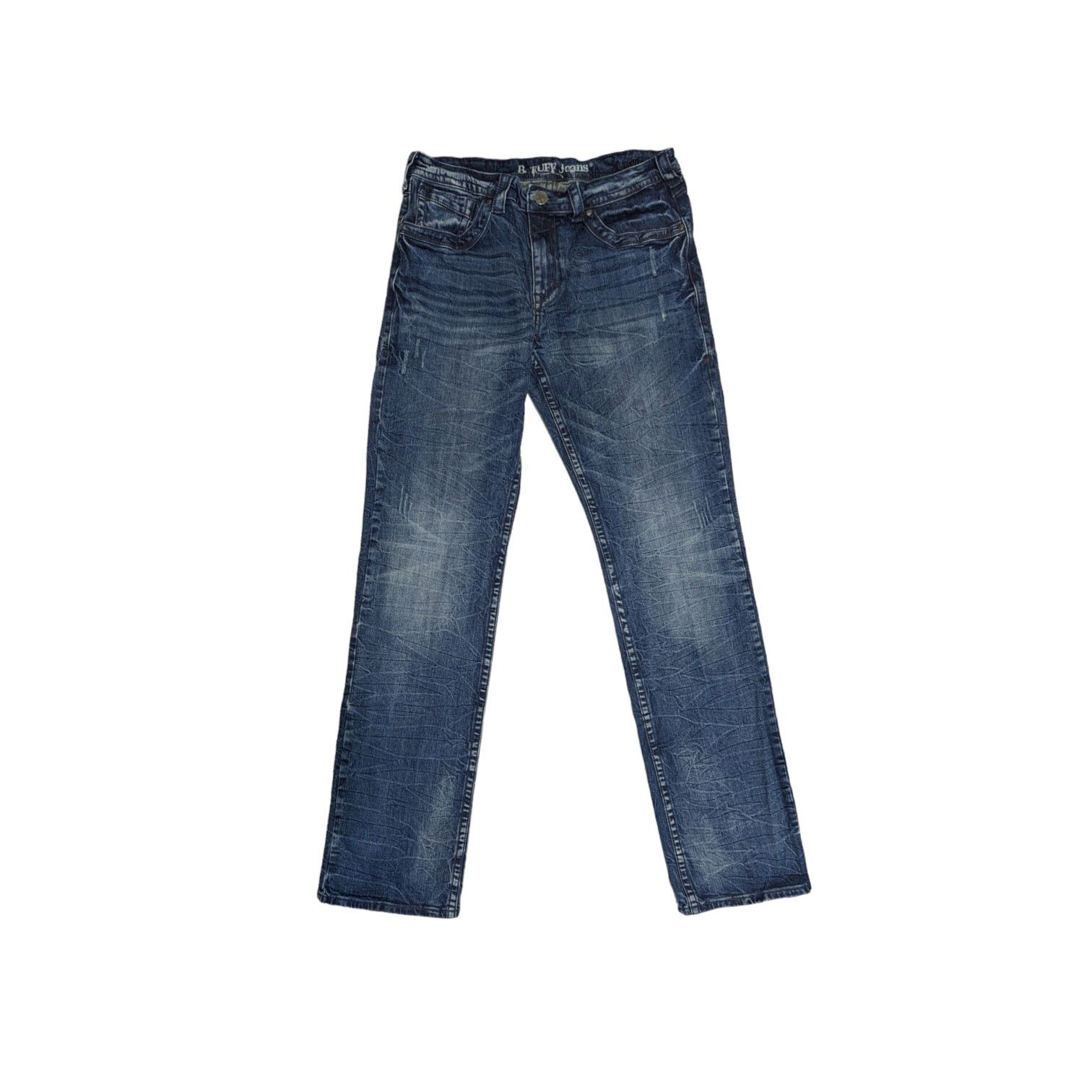 Other B Tuff Western Jeans Overdrive Stitching Medium Wash Rugged Size US 32 / EU 48 - 1 Thumbnail