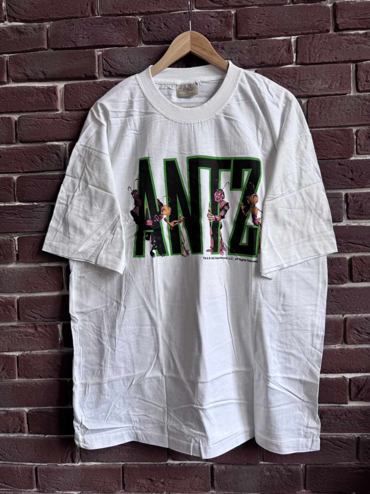 Vintage Antz 98 90s Dreamworks Vintage Promo Movie T-Shirt Logo XL Size US XL / EU 56 / 4 - 1 Thumbnail