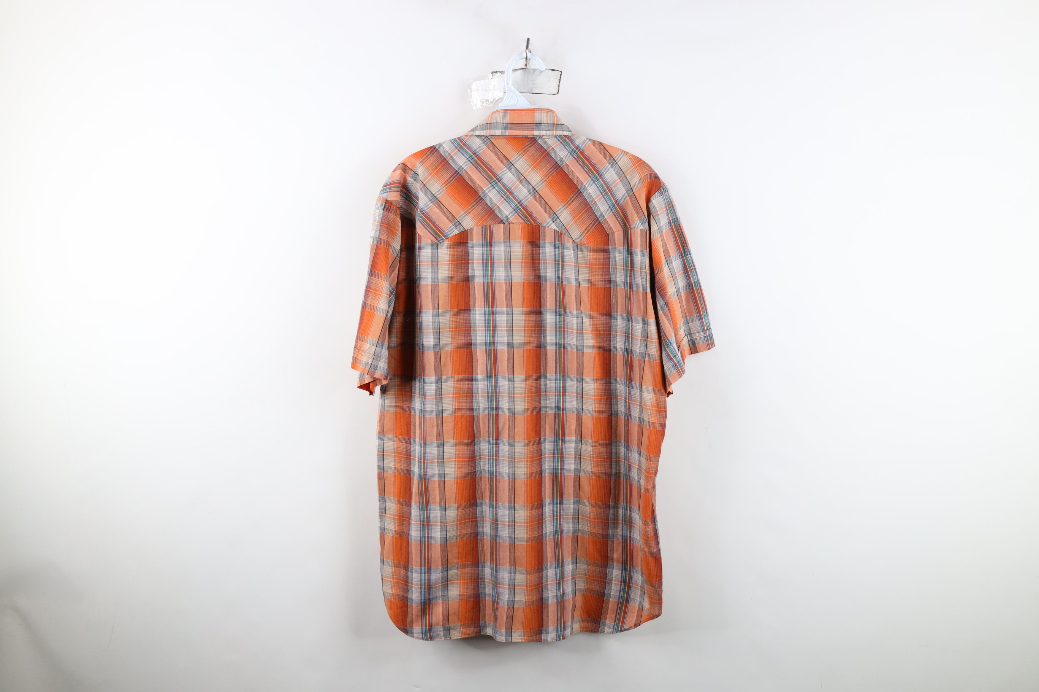 Vintage Vintage 70s Streetwear Rodeo Cowboy Button Shirt Plaid Size US L / EU 52-54 / 3 - 10 Thumbnail
