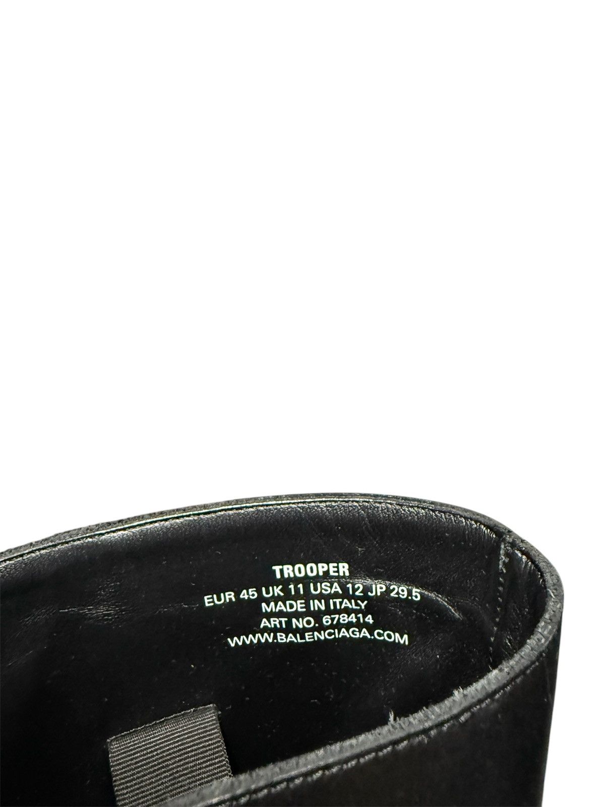 Balenciaga Balenciaga Leather Trooper Boots Size US 12 / EU 45 - 3 Thumbnail