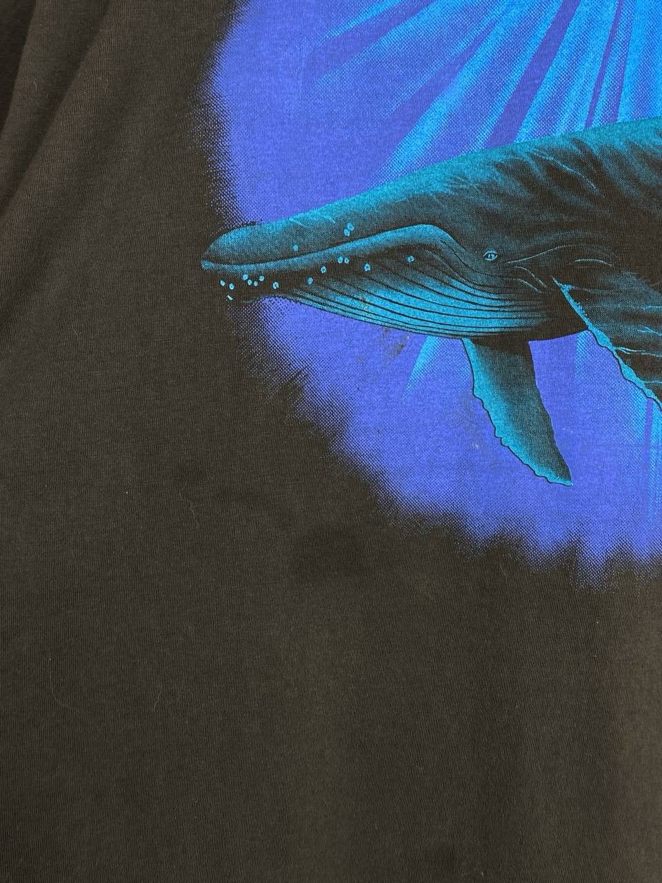 Vintage Vintage Earth Planet 1992 Blue Whale 90s Graphic Tee Size US XL / EU 56 / 4 - 10 Thumbnail