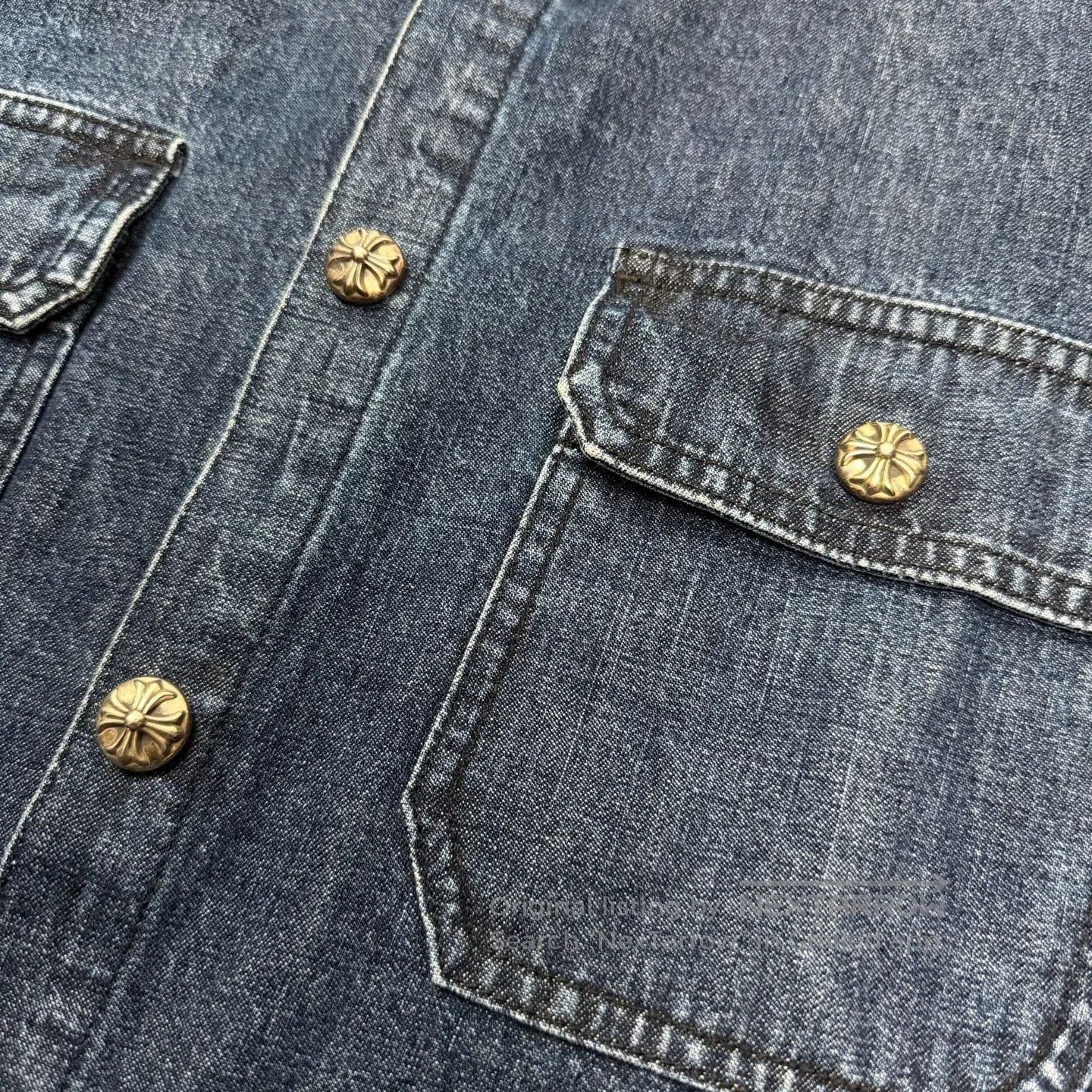 Chrome Hearts chrome hearts blue denim jacket with pockets. Size US M / EU 48-50 / 2 - 5 Thumbnail