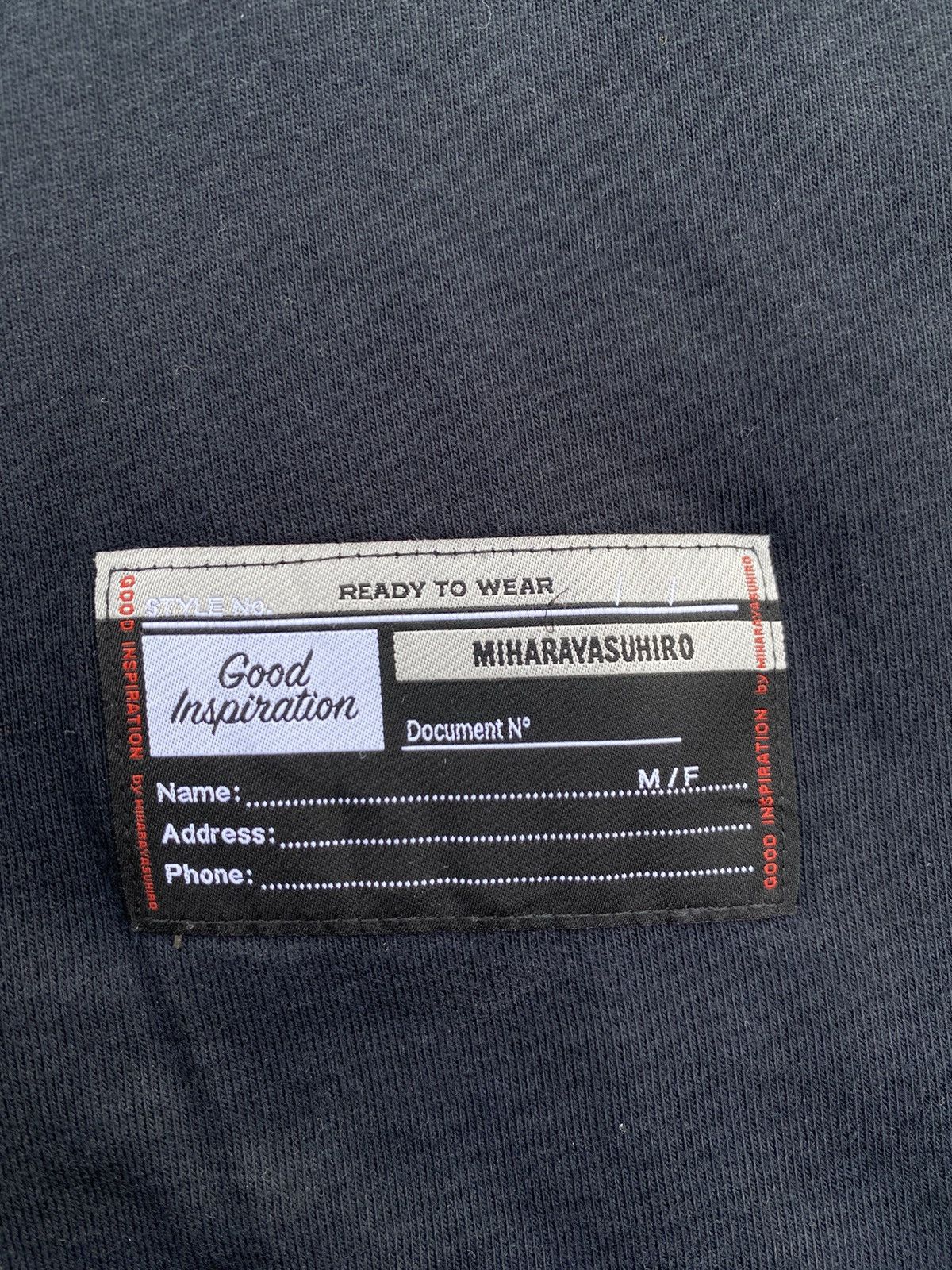 GU × Maison MIHARA YASUHIRO Rare Miharaya Suhiro (Communications) Black Tshirt Size US L / EU 52-54 / 3 - 12 Thumbnail
