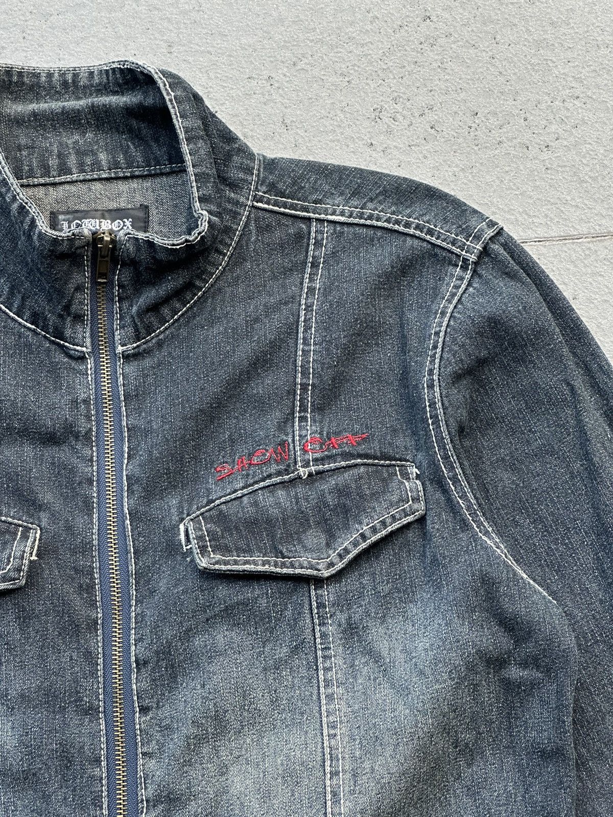LOWBOX 2000s Lowbox American Work Style Denim Coveralls Size US 32 / EU 48 - 4 Thumbnail