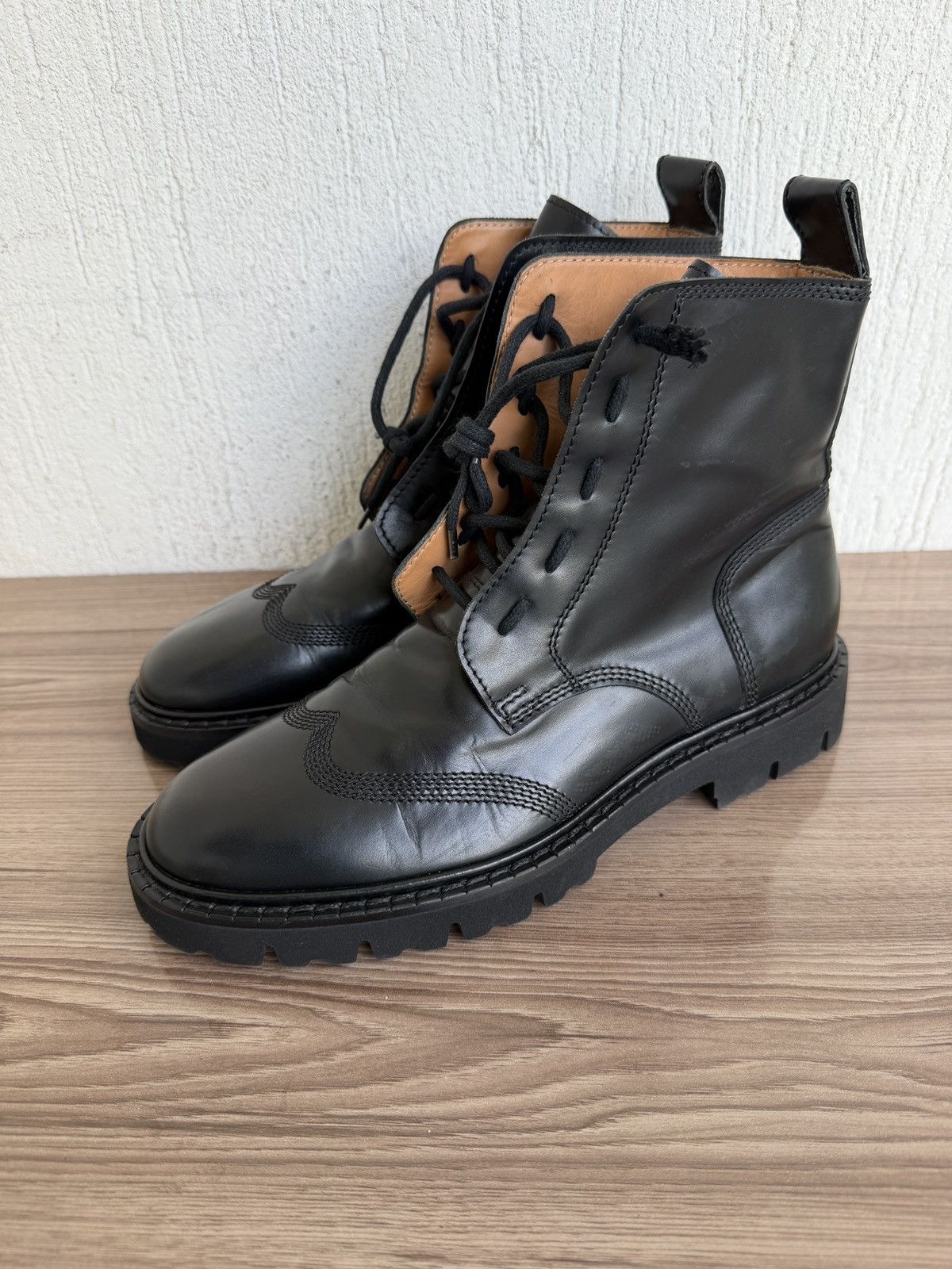 Maison Margiela Wing tip combat boots Size US 8 / EU 41 - 1 Thumbnail