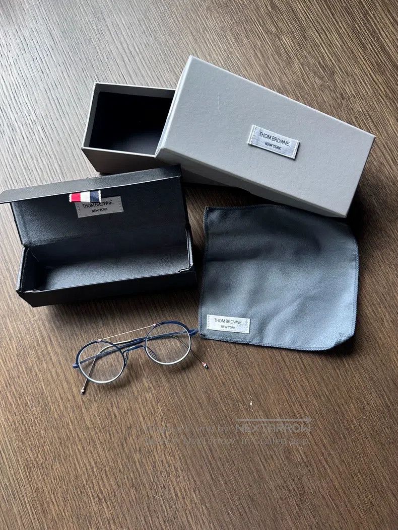 Thom Browne Thom Browne Dark blue glasses Size ONE SIZE - 6 Thumbnail
