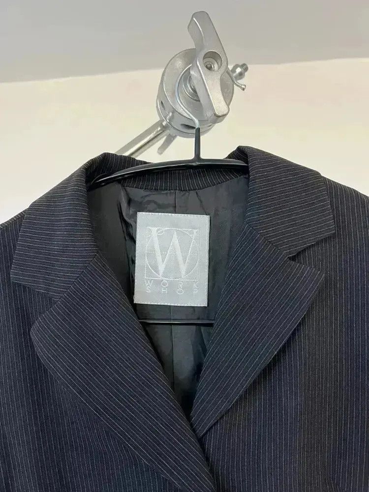 Yohji Yamamoto Yohji Yamamoto Work Shop Stripe Coat Size US M / EU 48-50 / 2 - 5 Thumbnail