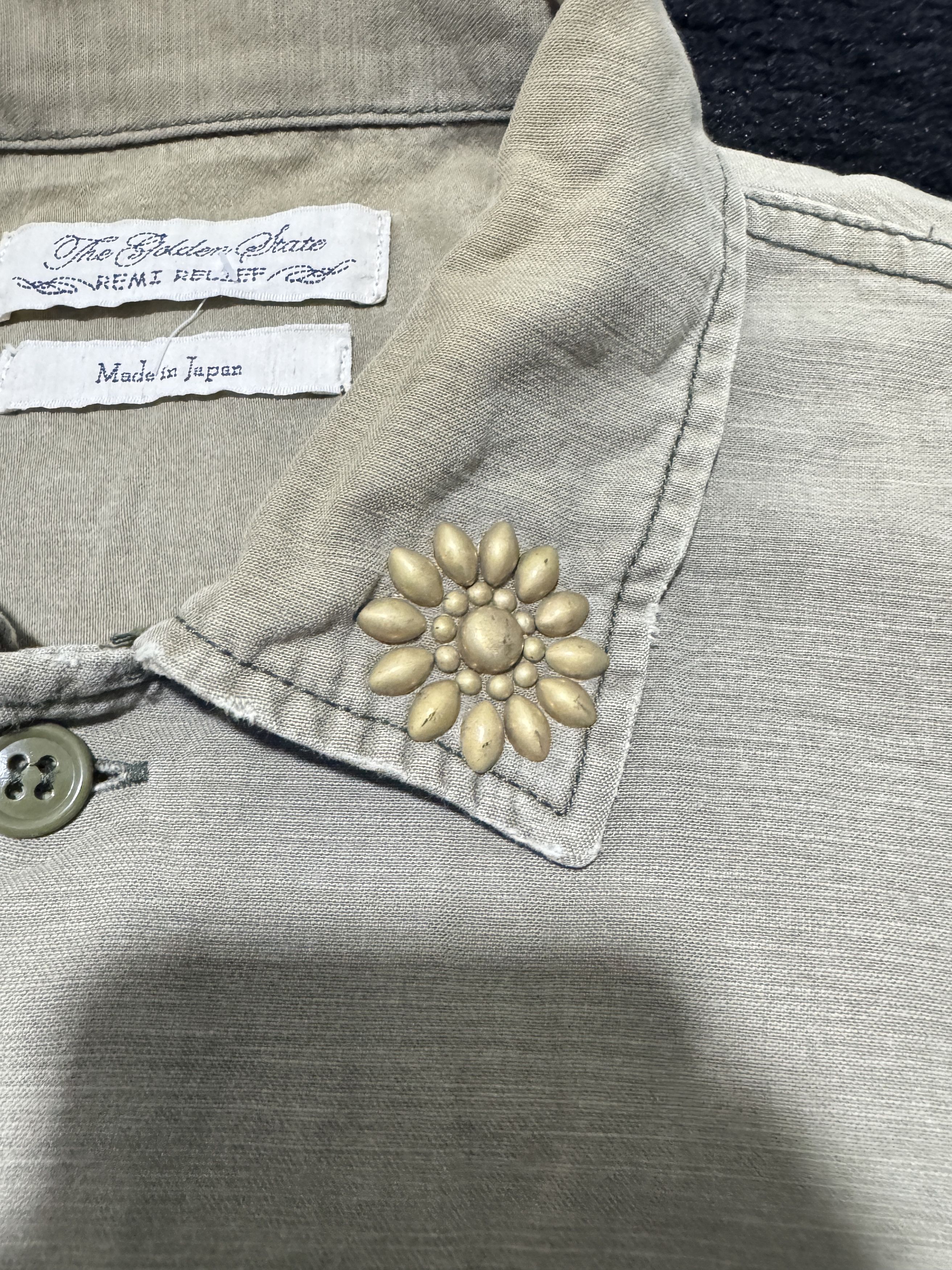Remi Relief Remi Relief Army Military Embroidered Shirt Sun Faded Size US M / EU 48-50 / 2 - 3 Thumbnail