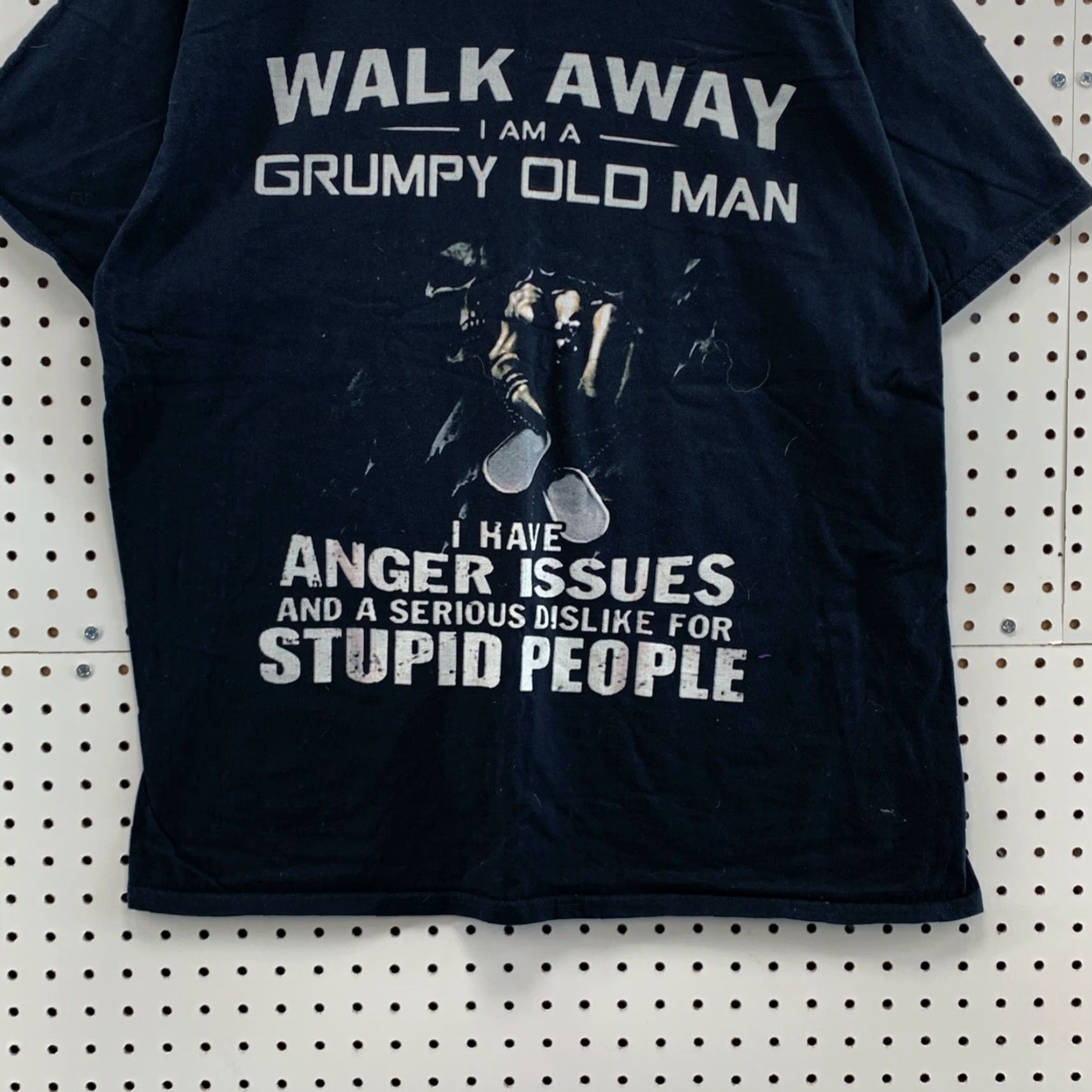 Port & Company VINTAGE Funny Grumpy Grandpa Shirt Mens XL Black Funny Quote Short Sleeve Size US XL / EU 56 / 4 - 7 Thumbnail