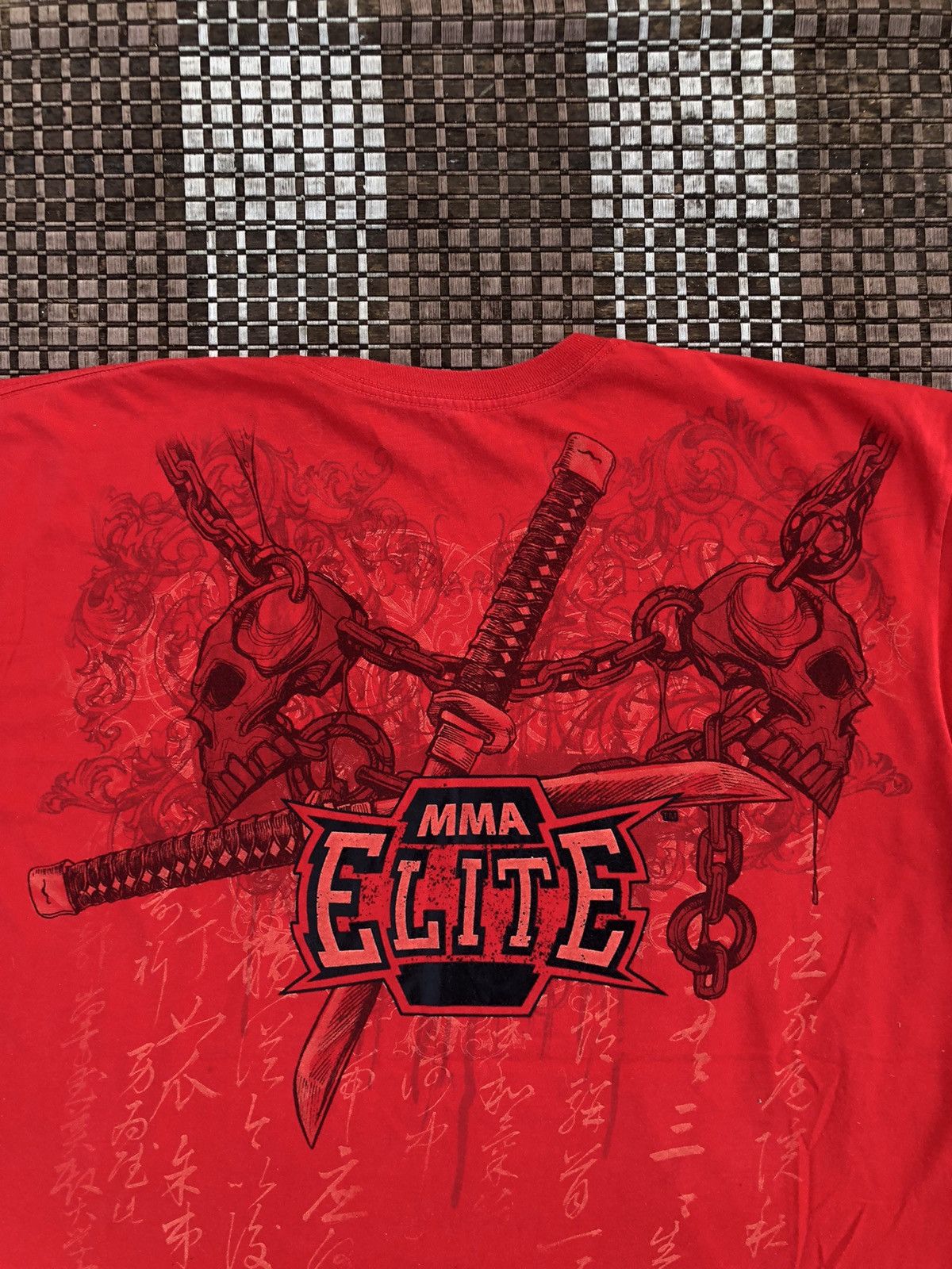 Affliction × Vintage Vintage Y2K MMA ELITE Skulls Affliction Tshirt Size US XL / EU 56 / 4 - 13 Thumbnail