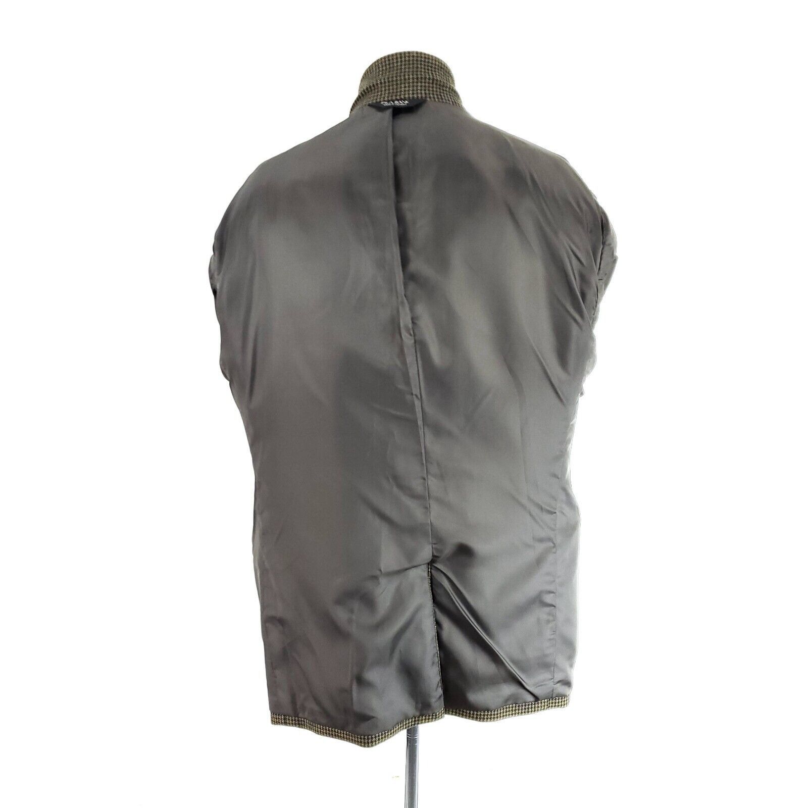 Jos. A. Bank Jos A Bank Tweed Wool 2 Button Sport Coat 44R Green Black Ho Size 44R - 10 Thumbnail