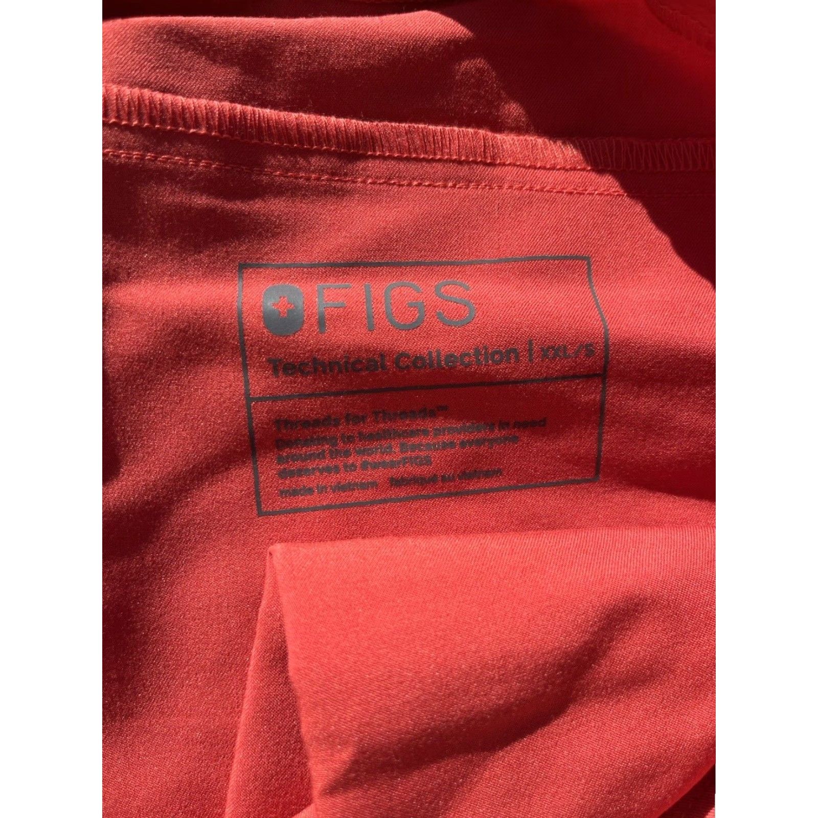 Pinko FIGS Unisex Scrubs Coral Pink Pants 2XL Medical Hospice ER Nurse Tapered String Size US 39 - 3 Thumbnail