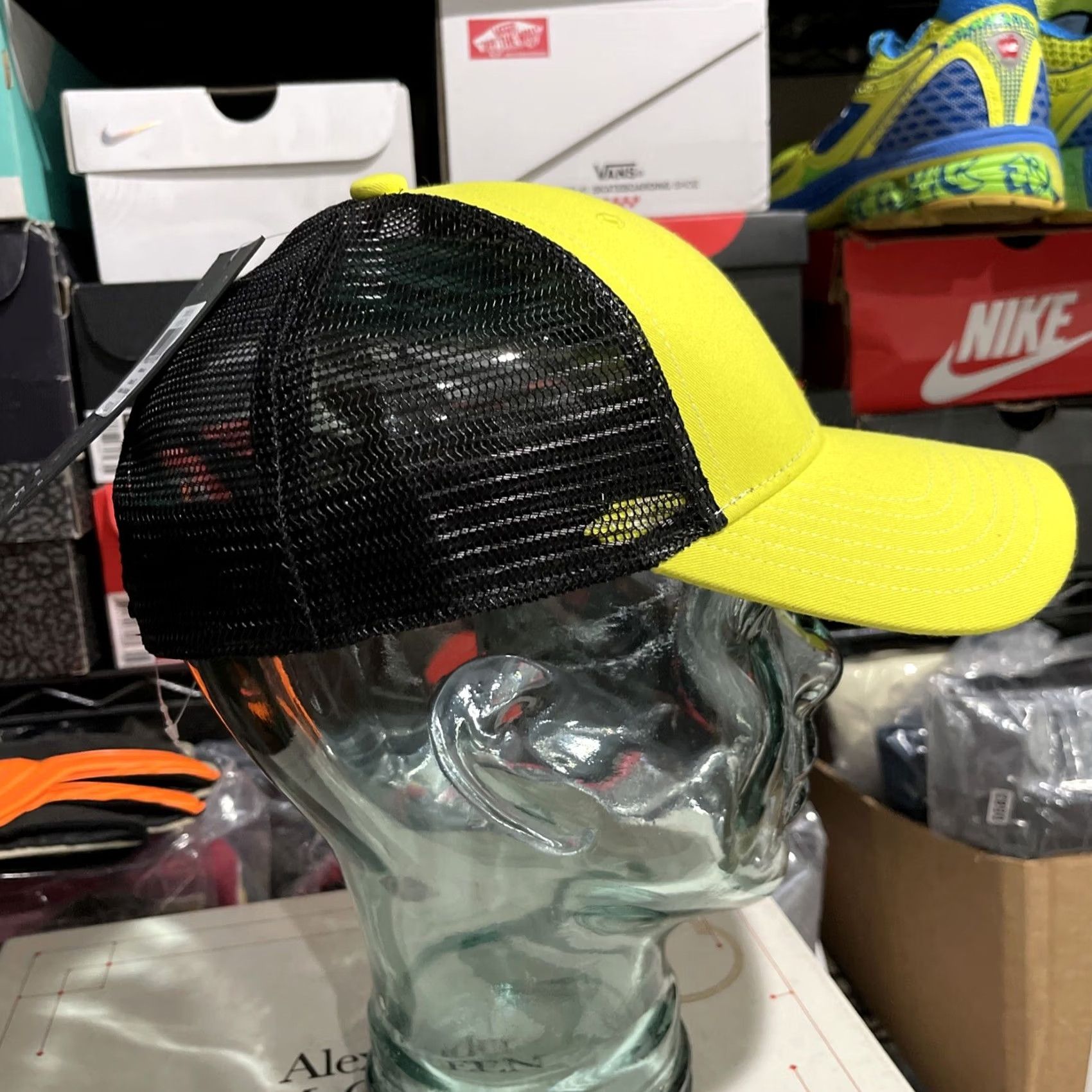 Vintage Stussy Mountain Hardwear Hat Cap Mens Adjustable Yellow Trucker Snapback Stüssy Cap Hat Men Adjustable Yellow Trucker Hat Size ONE SIZE - 5 Thumbnail