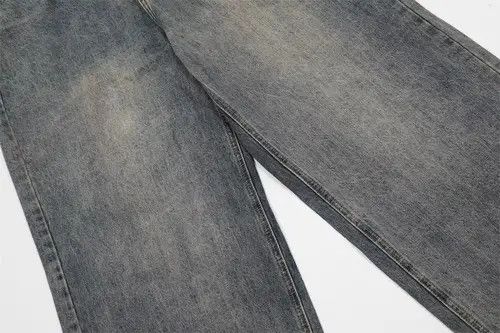 VIBE American retro all-match washed distressed jeans Size US 34 / EU 50 - 6 Thumbnail
