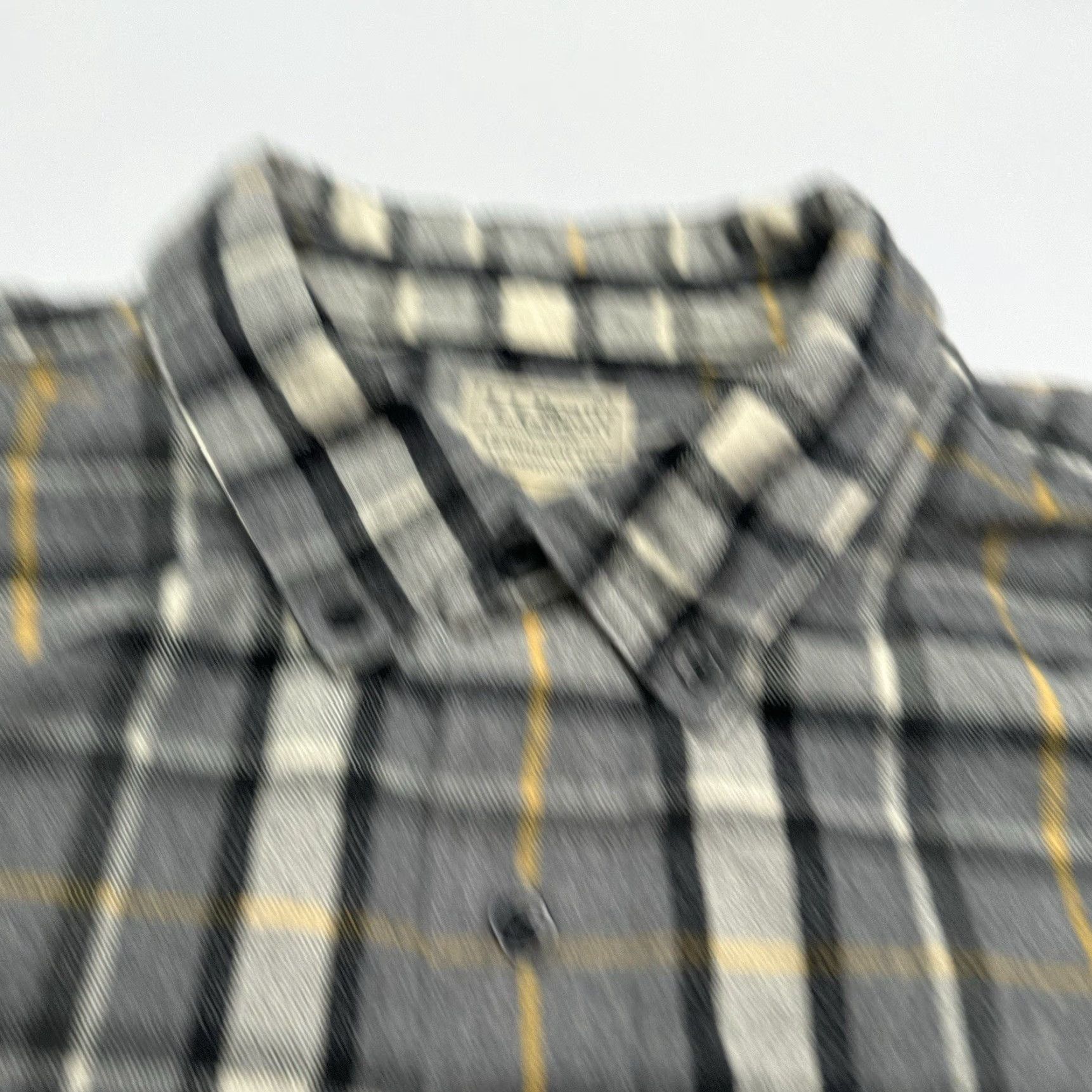 Vintage VINTAGE L.L. Bean Men's Regular Fit XL Button-Up Flannel Shirt Gray/Yellow 100% Cotton Plaid Long Sleeve Button-Down Size US XL / EU 56 / 4 - 5 Thumbnail