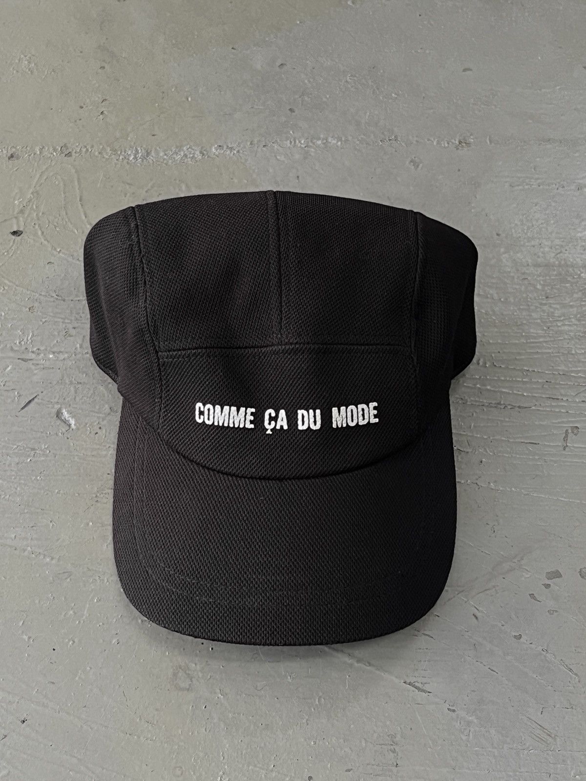 Japanese Brand Comme Ca Du Mode Minimal Spellout Mesh 5 Panel Camp Cap Size ONE SIZE - 4 Thumbnail