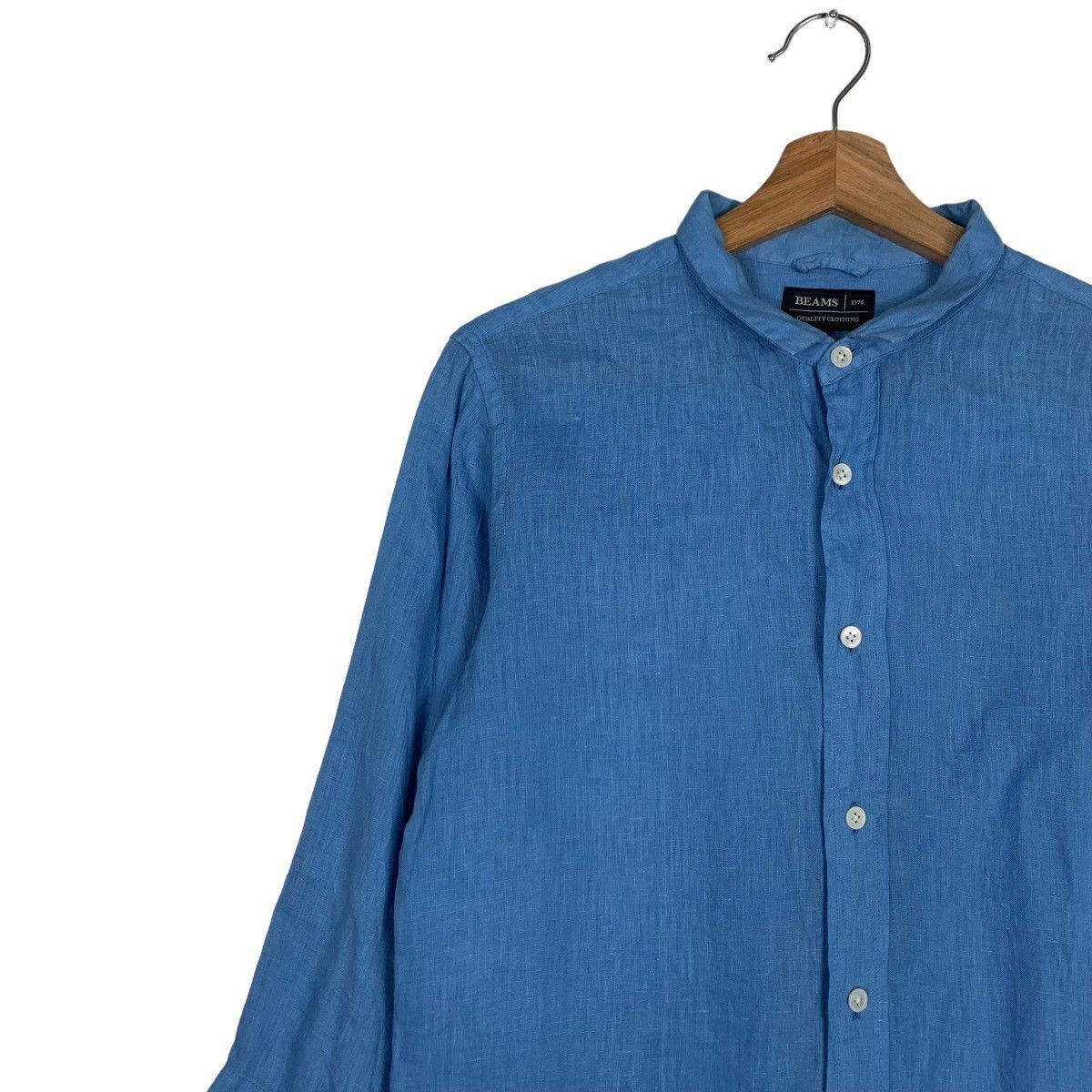 Beams Plus BEAMS Linen Button Up Shirt #0216-C10 Size US M / EU 48-50 / 2 - 7 Thumbnail