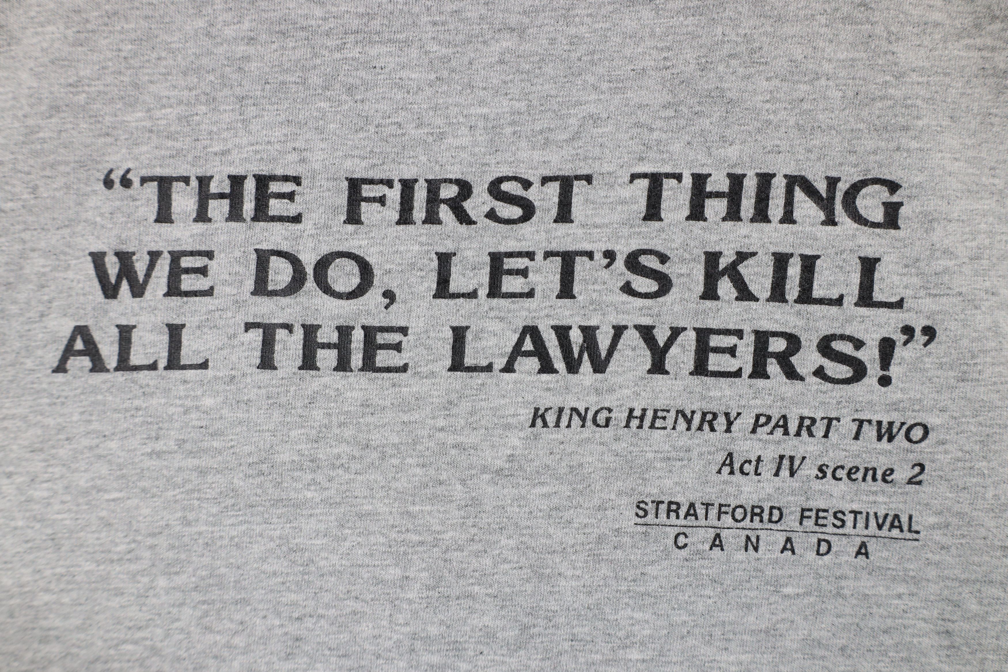 Vintage Vintage 90s King Henry Stratford Festival T-Shirt USA Size US L / EU 52-54 / 3 - 4 Thumbnail