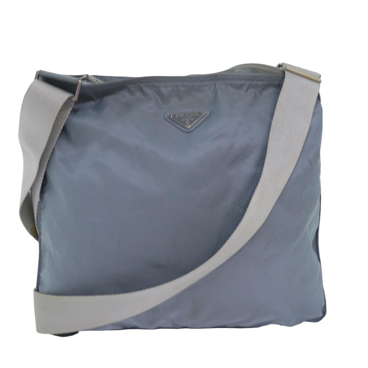 Prada Tessuto Blue Synthetic Shoulder Bag (Pre-Owned) Size ONE SIZE - 1 Thumbnail