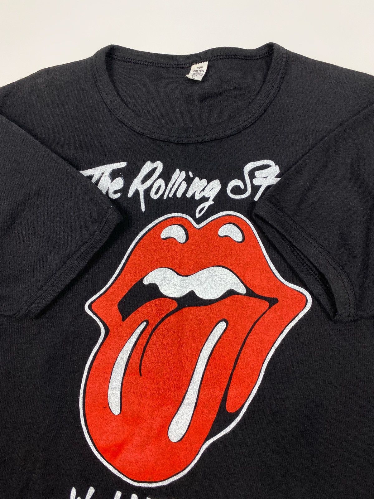 Band Tees 1980’s Vintage The Rolling Stones World Tour Slim Ringer Tee Size US L / EU 52-54 / 3 - 4 Thumbnail