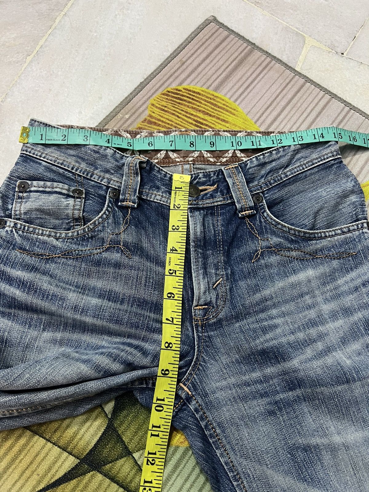Japanese Brand VINTAGE EDWIN XV DISTRESSED FLARE BOOTCUT Size US 30 / EU 46 - 15 Thumbnail