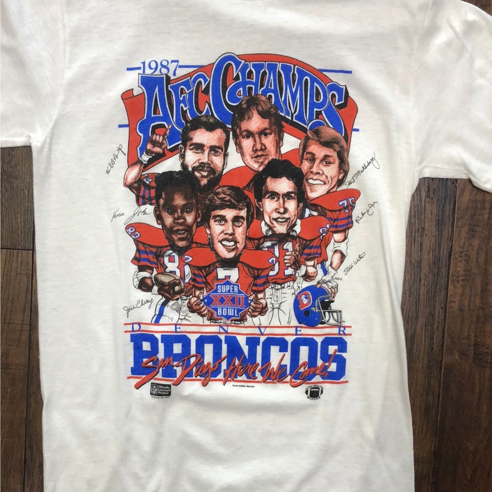 NFL Vintage 1987 Denver Broncos AFC Champs Shirt M Size US M / EU 48-50 / 2 - 5 Thumbnail