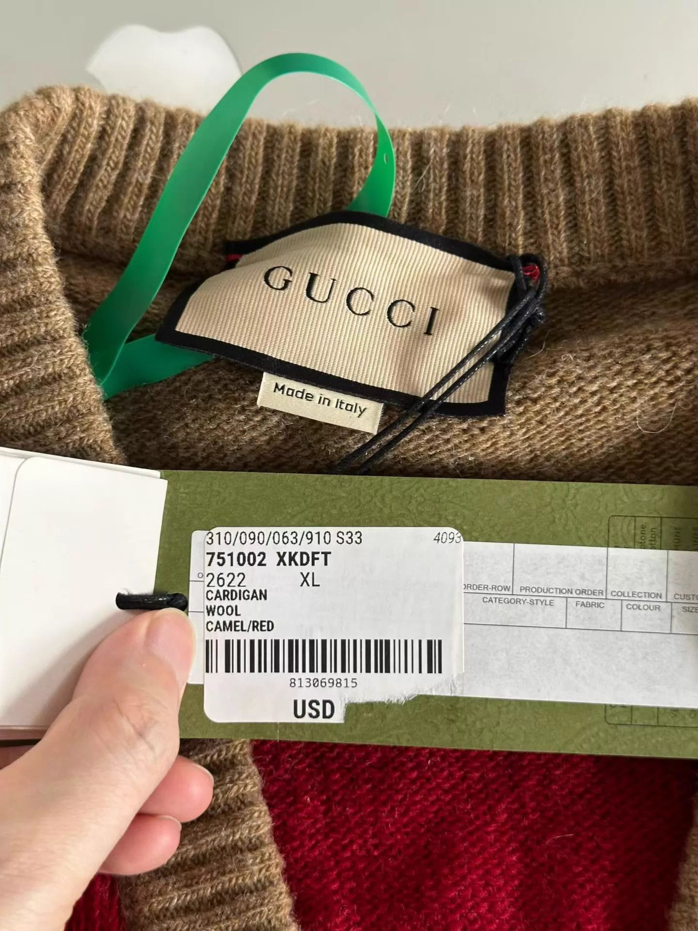Gucci Gucci Striped Cutout All-Over Print Cardigan XL New Size US XL / EU 56 / 4 - 3 Thumbnail