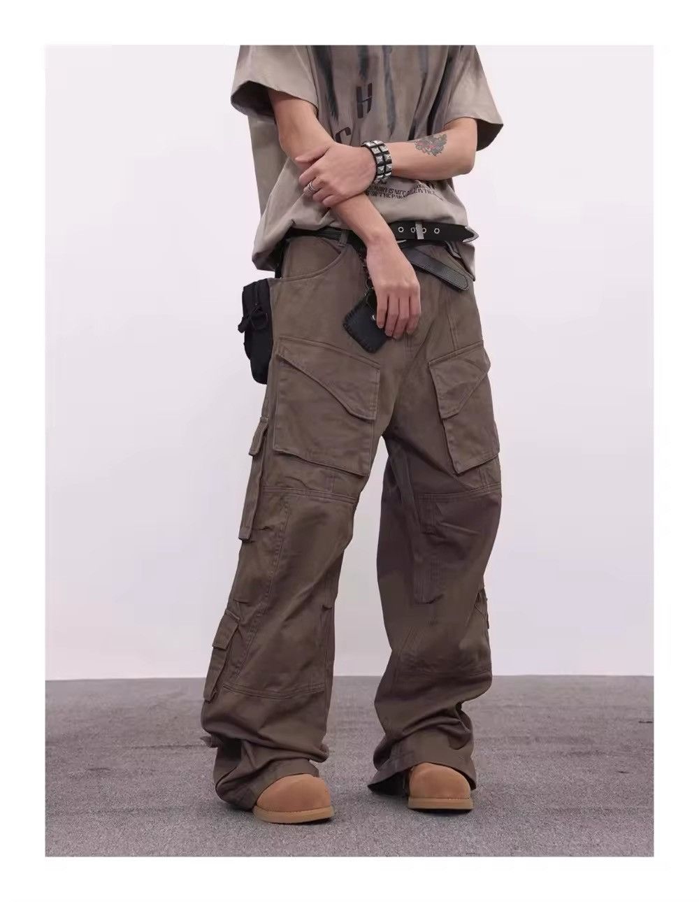 Designer × Vintage Vintage Zipper Leg Cargo Heavy Pants Trousers Size US 31 - 7 Thumbnail