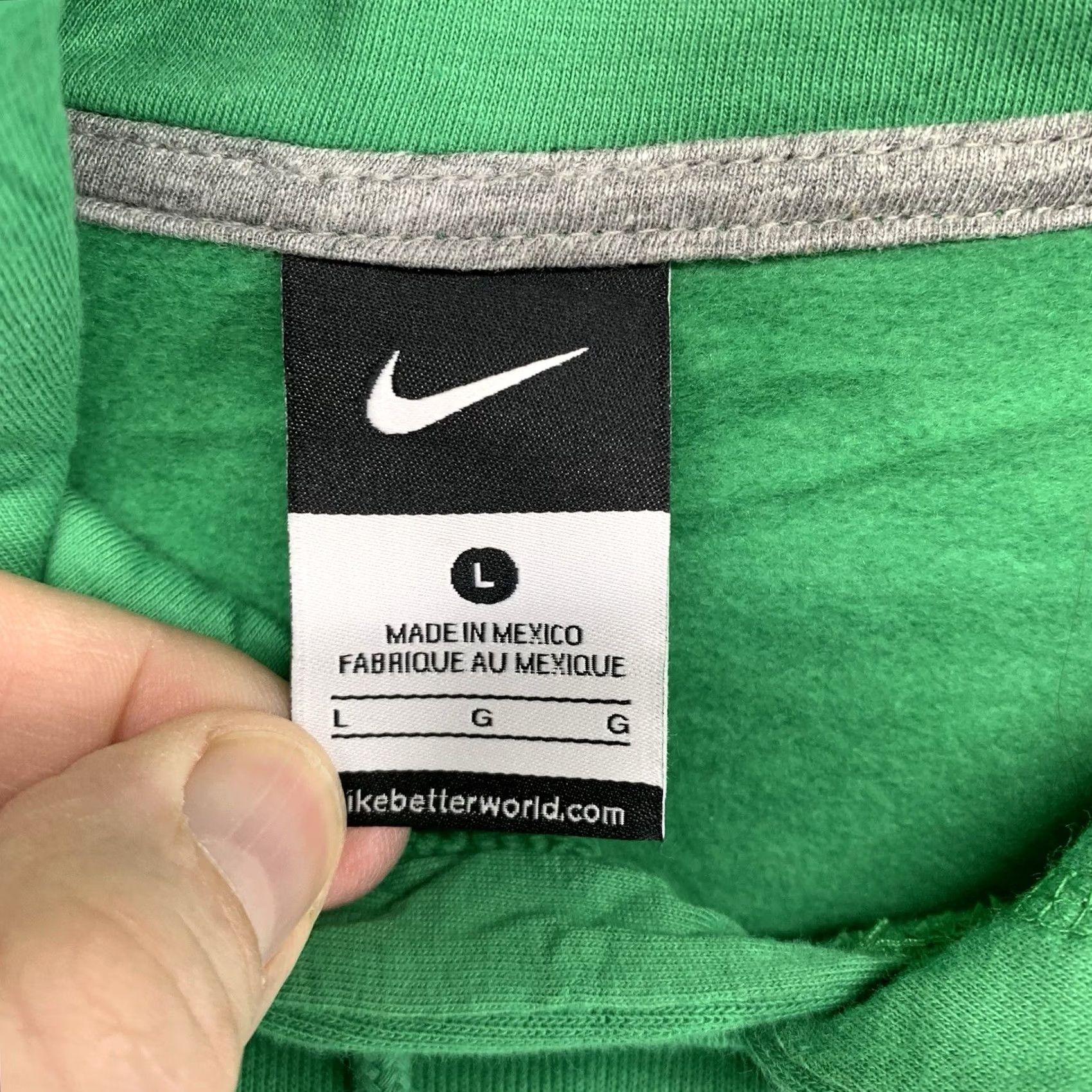 Nike VINTAGE Nike Hoodie Mens Large Green Center Swoosh South Fayette High School Eagles 2014 Size US L / EU 52-54 / 3 - 4 Thumbnail