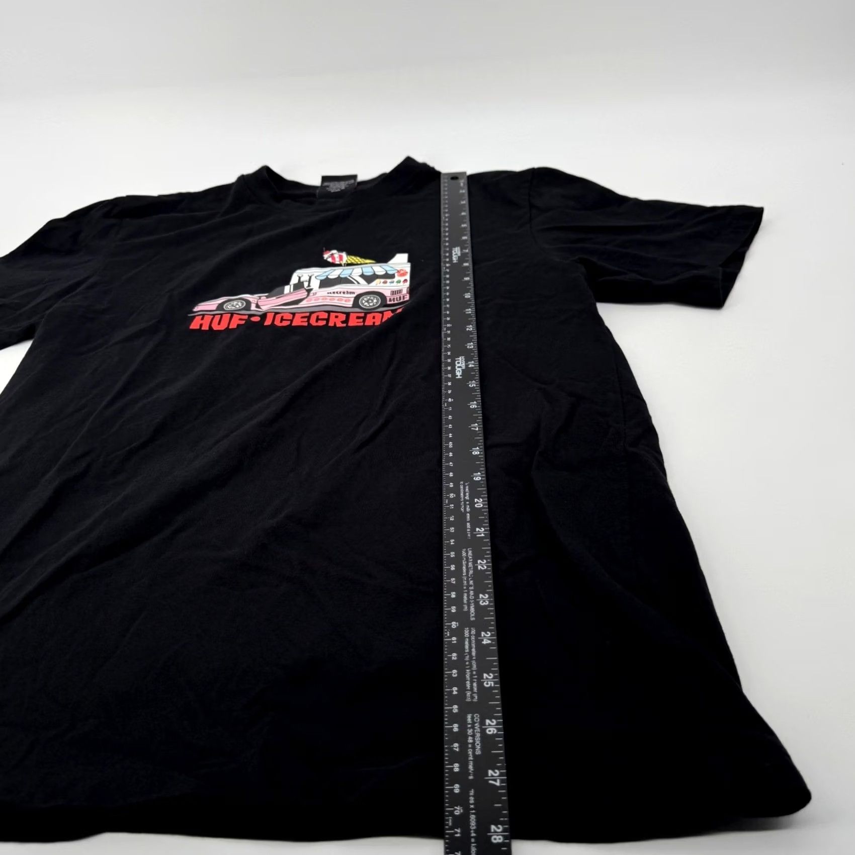 Vintage HUF x ICECREAM T-Shirt Black Graphic Print Crew Neck Short Sleeve Medium Mens Retro Streetwear Skateboard Limited Edition All Seasons Size US M / EU 48-50 / 2 - 7 Thumbnail