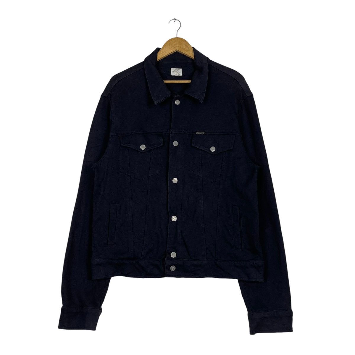 Calvin Klein × Calvin Klein 205W39NYC 💥CALVIN KLEIN DENIM TRUCKER LOOSE SLEEVE JACKET Size US M / EU 48-50 / 2 - 1 Thumbnail