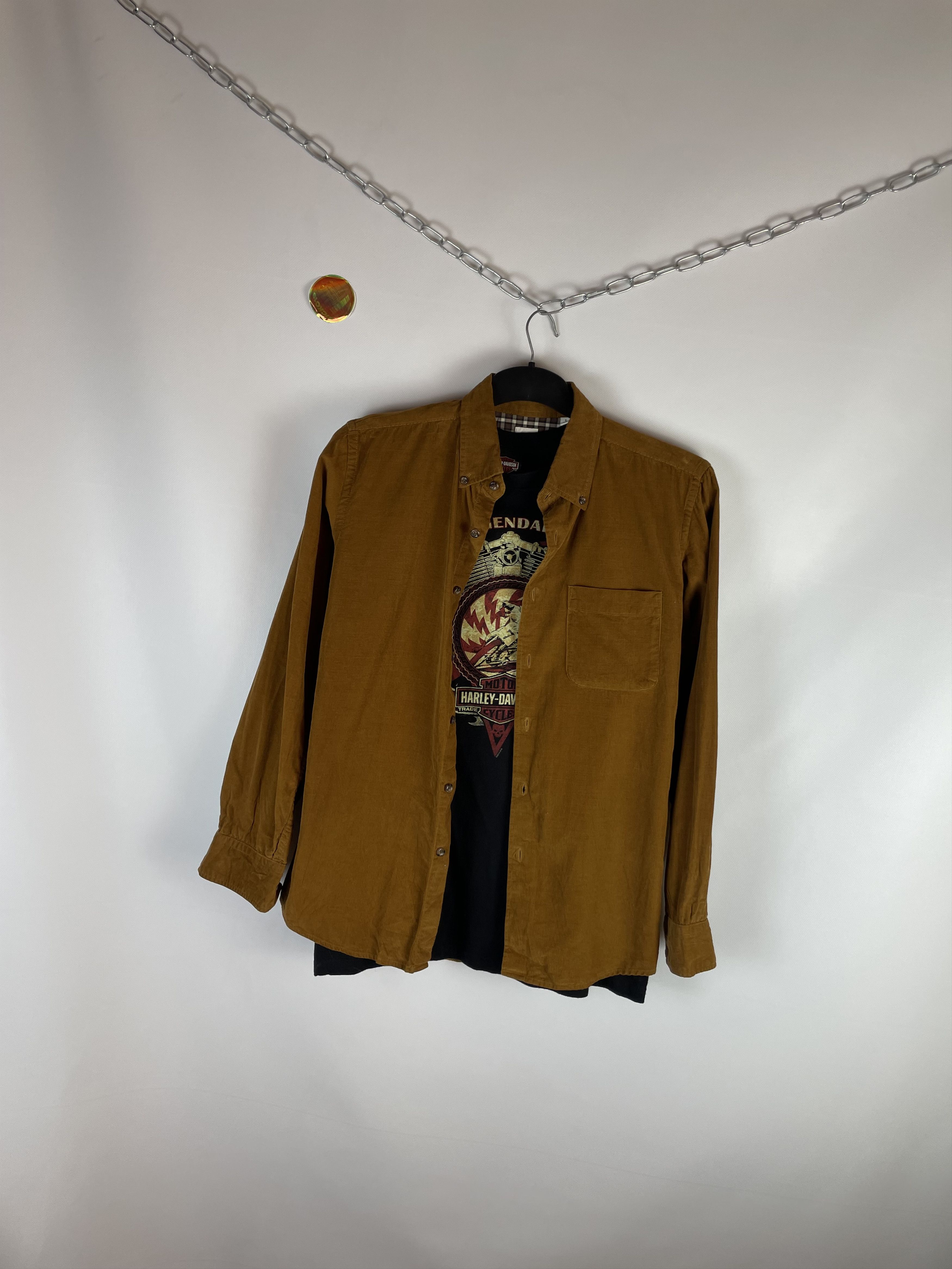 Flannel Flannel Uniqlo Corduroy Vintage Mens Shirt Size US L / EU 52-54 / 3 - 2 Thumbnail
