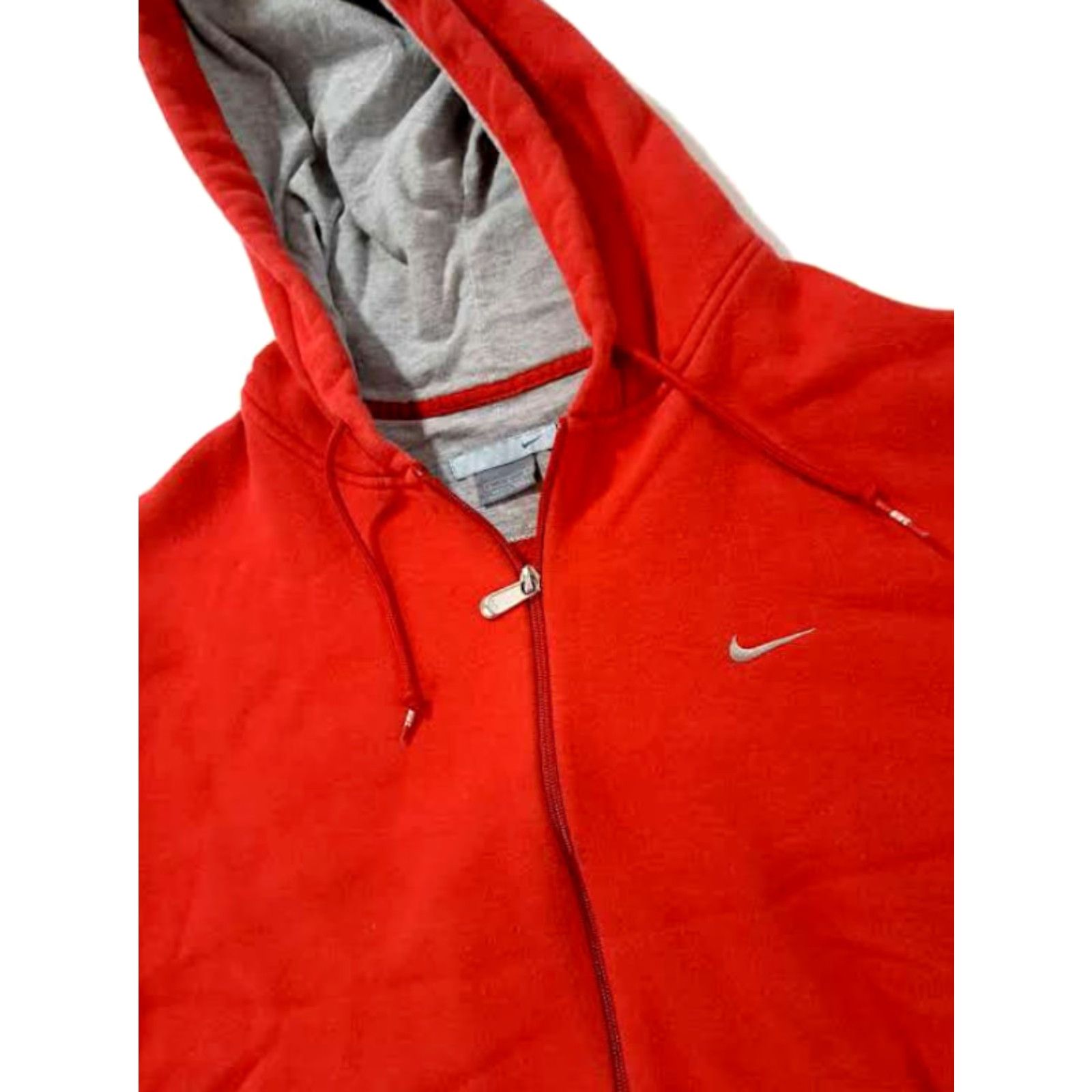 Nike VINTAGE Nike 90s Red Full Zip Hooded Sweatshirt Large Jacket Mens Size US L / EU 52-54 / 3 - 4 Thumbnail