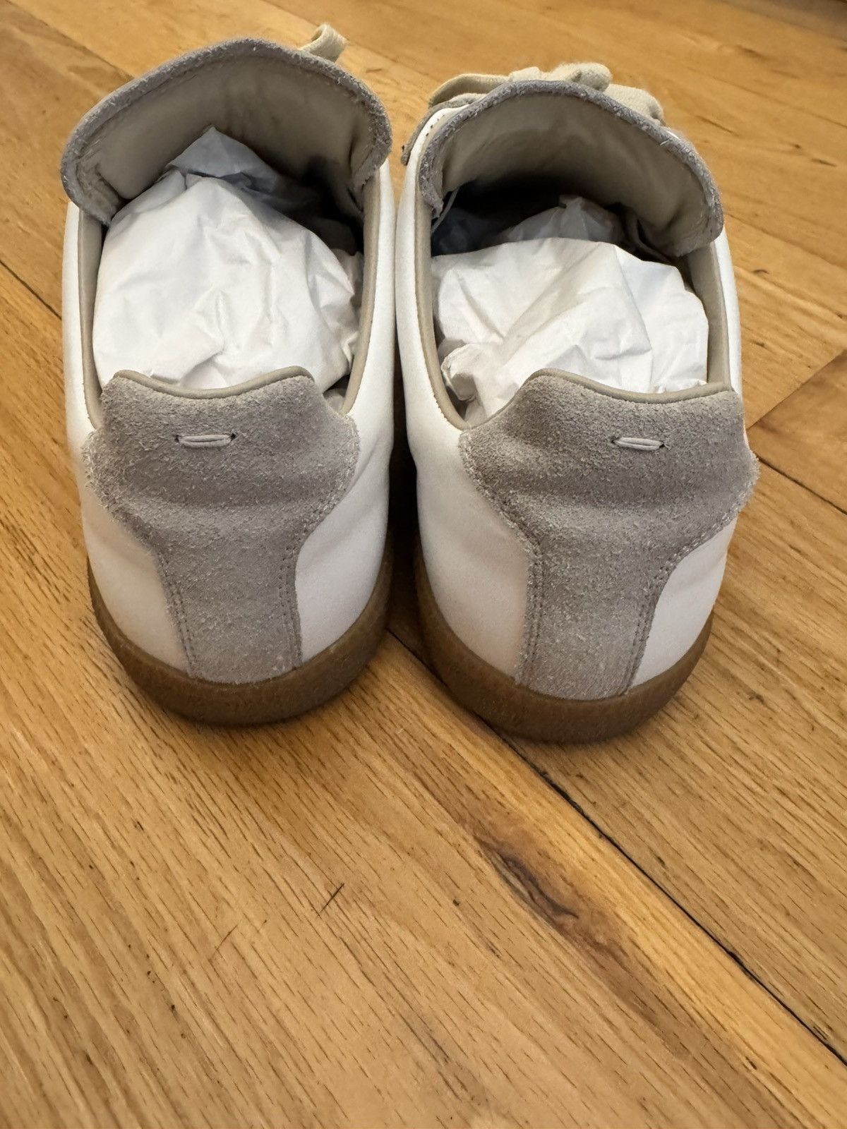 Maison Margiela Maison Margiela Replica GAT Sneakers Gray White 11 44 Low Size US 11 / EU 44 - 9 Thumbnail