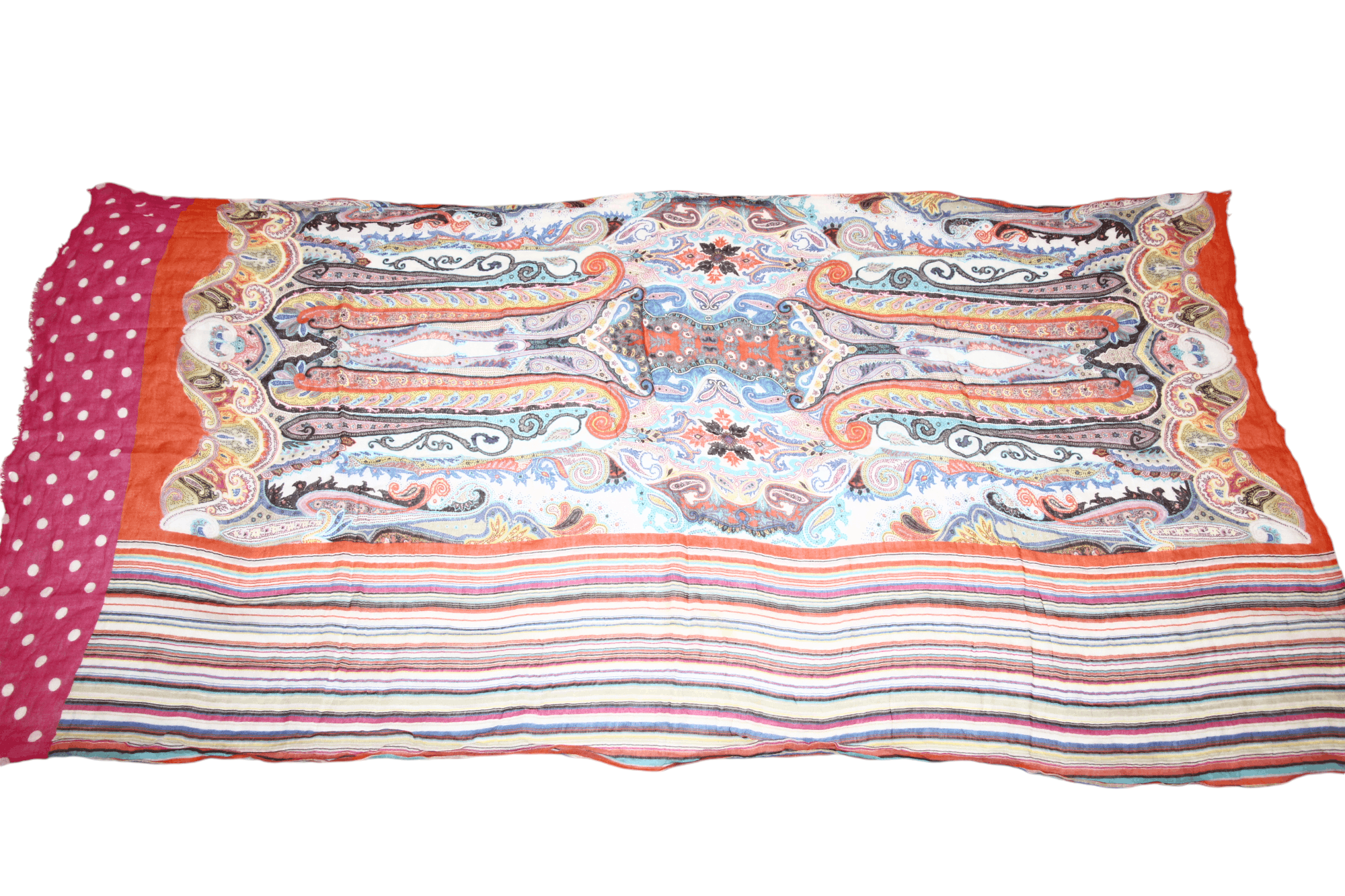 Altea Altea Baroque modal flax silk big scarf 168x85 cm Size ONE SIZE - 11 Thumbnail