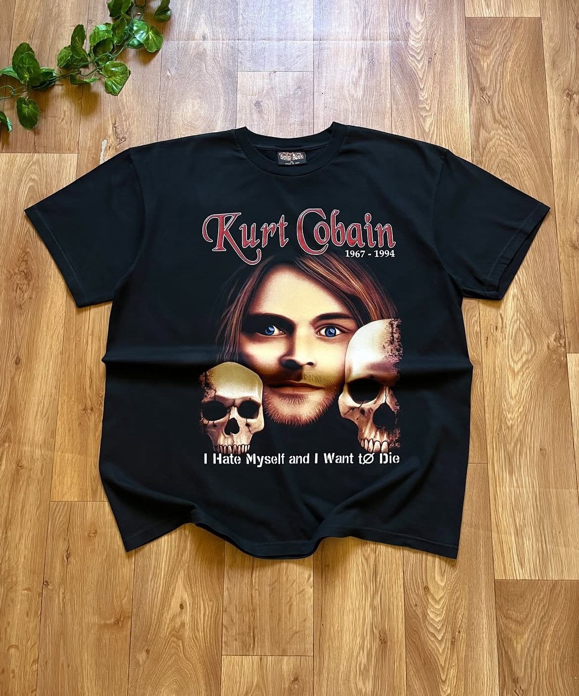Band Tees Kurt cobain by solid rock usa made tee Size US XL / EU 56 / 4 - 1 Thumbnail