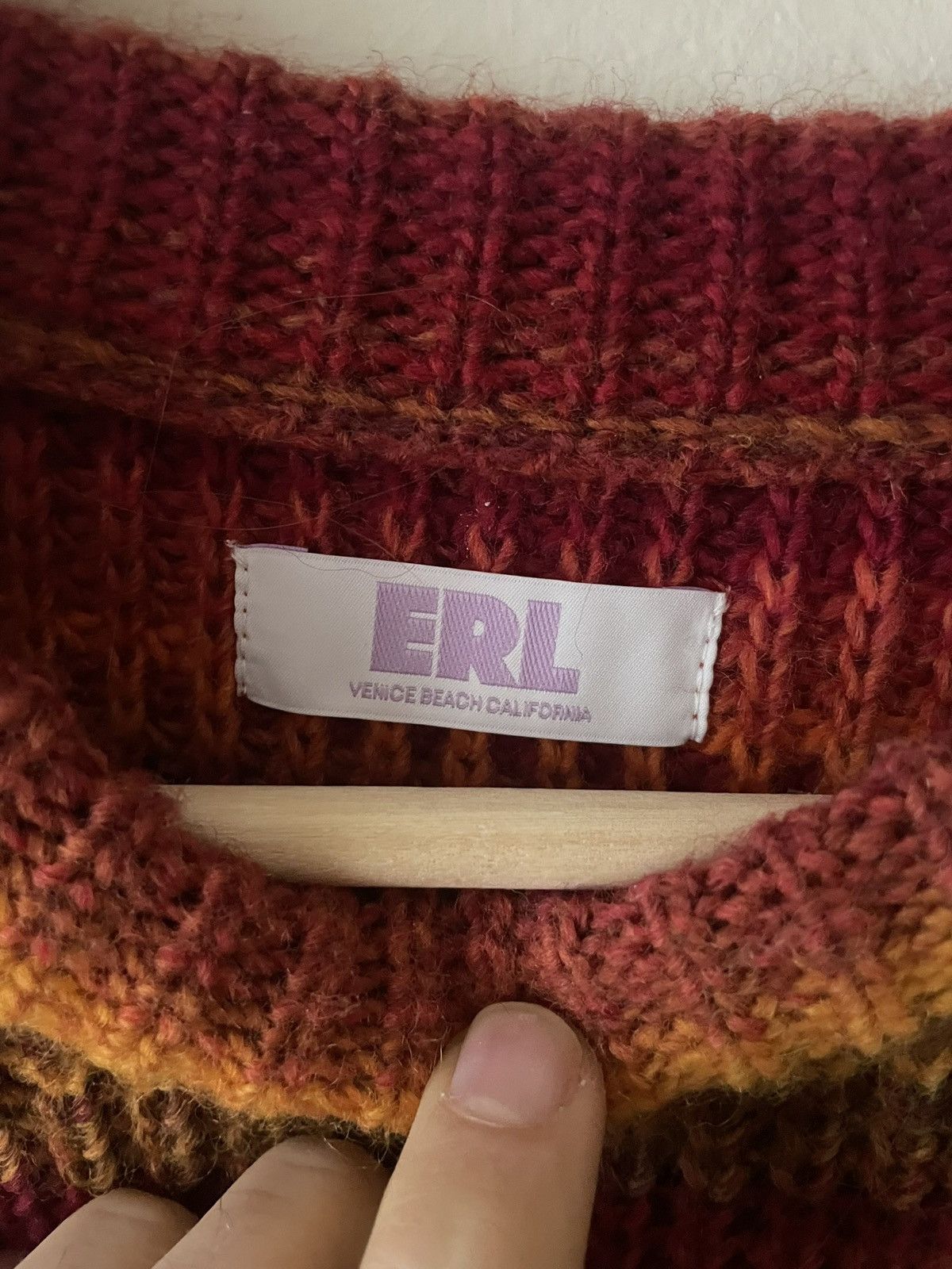 ERL ERL Crew Neck Virgin Wool Blend Knit Pullover Size US S / EU 44-46 / 1 - 3 Thumbnail