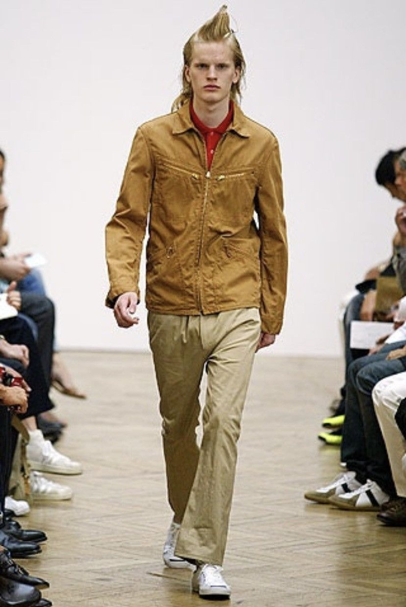 image of Comme Des Garcons x Junya Watanabe Ss06 Runway Reversible Pointer Canvas Jacket in Beige Brown (Siz