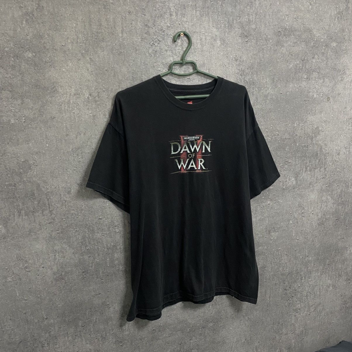 Vintage Vintage Warhammer 40000 Dawn Of War Promo Game Black T-Shirt Size US XL / EU 56 / 4 - 4 Thumbnail