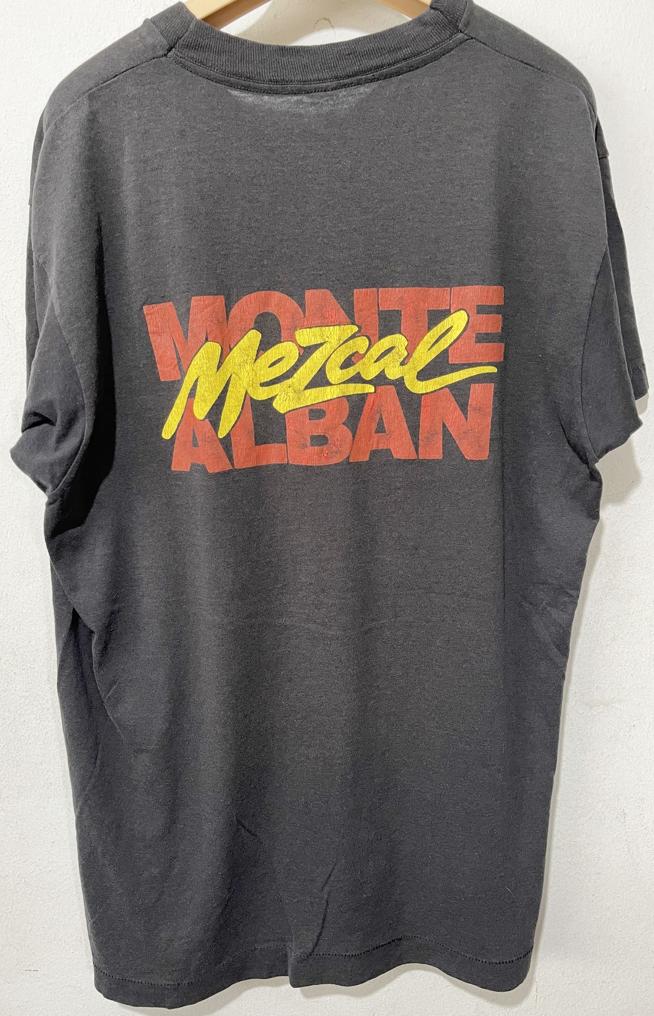 Band Tees × Vintage Vintage 80s Monte Alban Mezcal Shirt Size US L / EU 52-54 / 3 - 3 Thumbnail