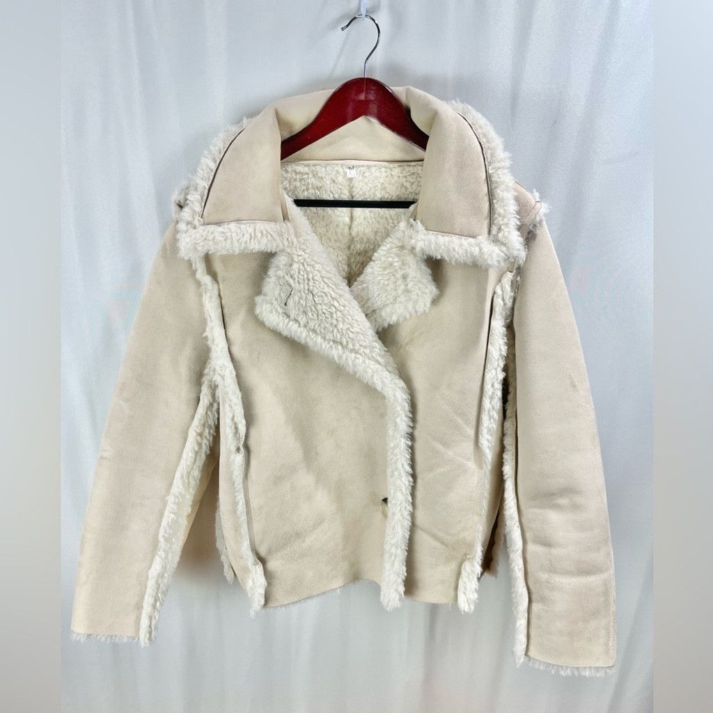 H&M NEW H&M Oversize Reversible Faux Suede and Fleece Jacket- S Size S / US 4 / IT 40 - 4 Thumbnail