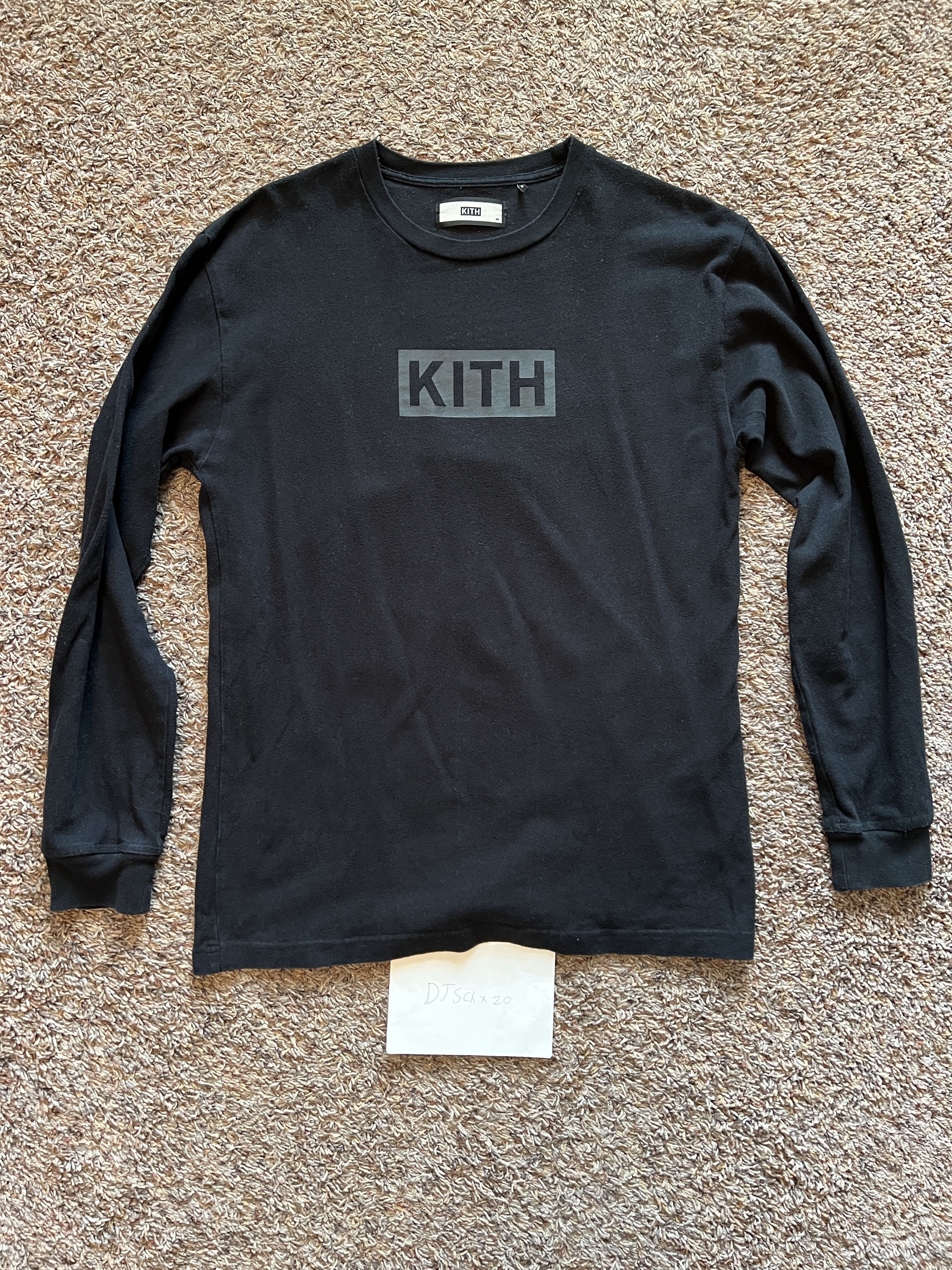 Kith Kith Classic Box Logo L/S Tee in Triple Black (Fall 2017) Size US M / EU 48-50 / 2 - 2 Thumbnail