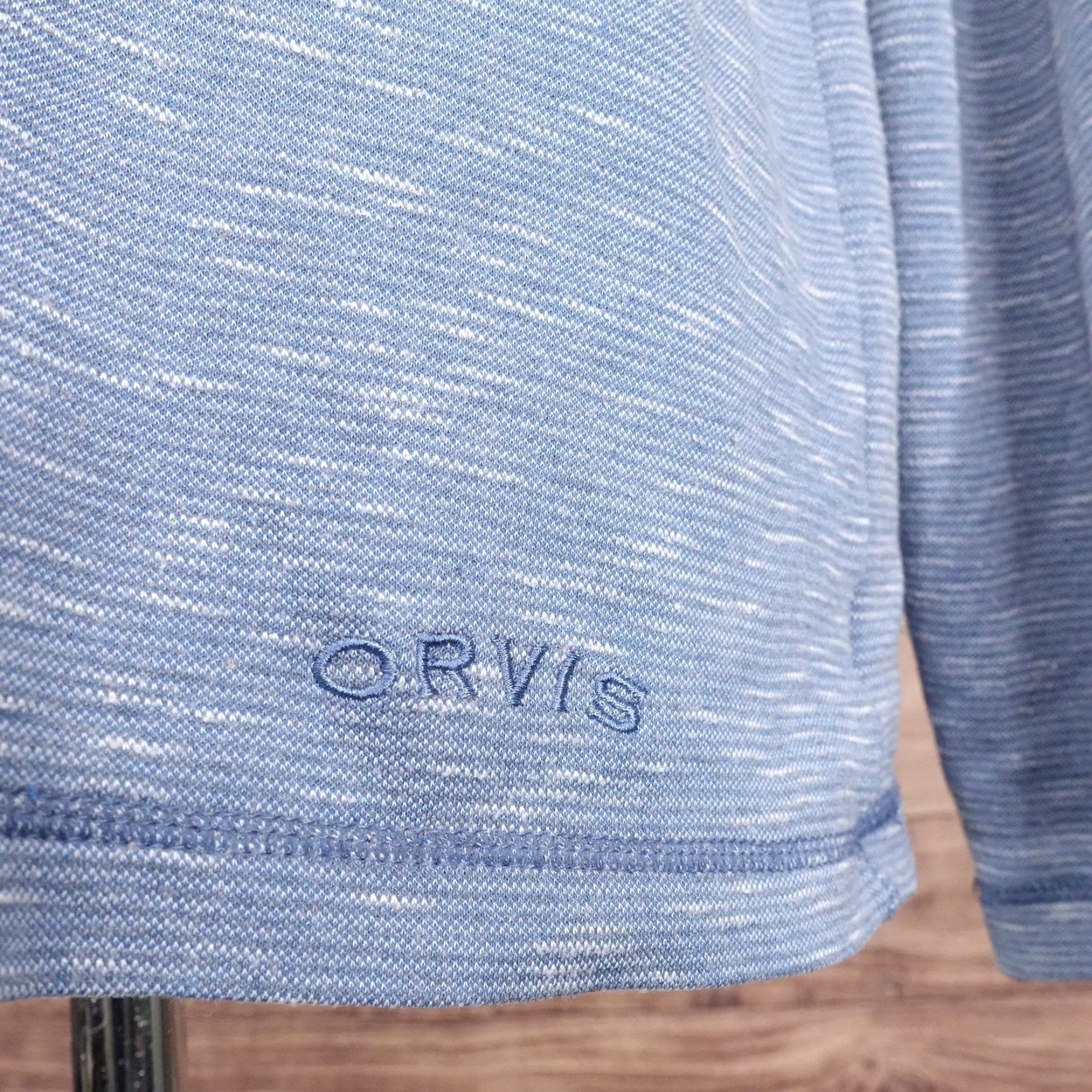Orvis Orvis Pullover Mens Large Blue Heather Long Sleeve Crewneck Lightweight Knit Sweater Size US L / EU 52-54 / 3 - 4 Thumbnail