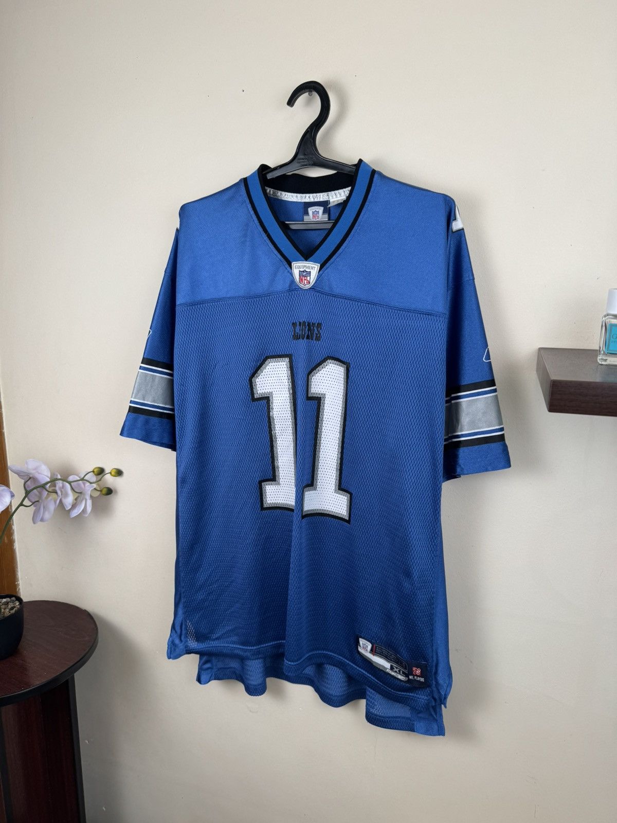 Reebok Roy Williams #11 Detroit Lions Jersey Reebok XL NFL Blue Size US XL / EU 56 / 4 - 4 Thumbnail