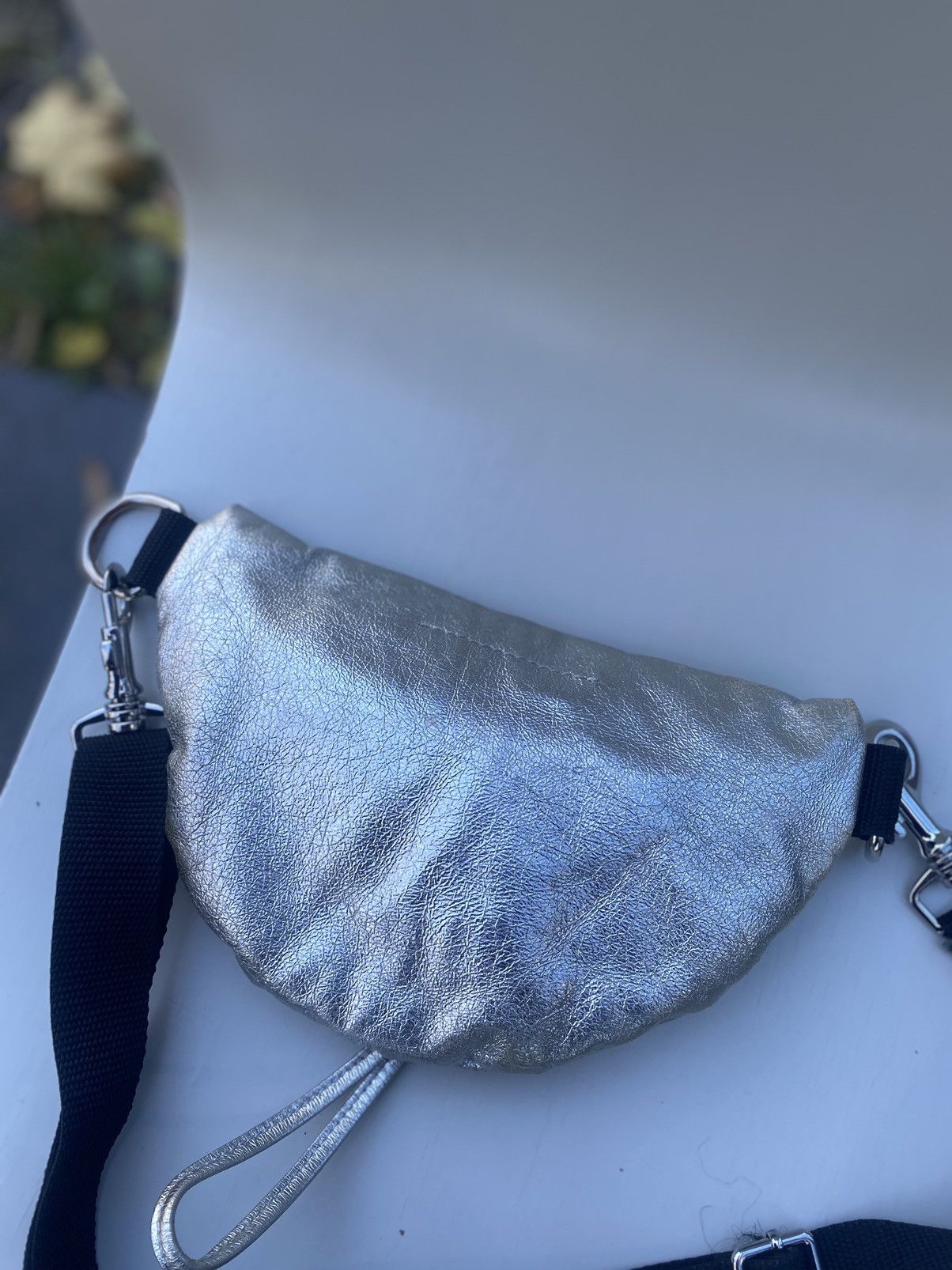 Maison Margiela MAISON MARGIELA TWO COMPARTMENT BUM BAG - SILVER Size ONE SIZE - 16 Thumbnail
