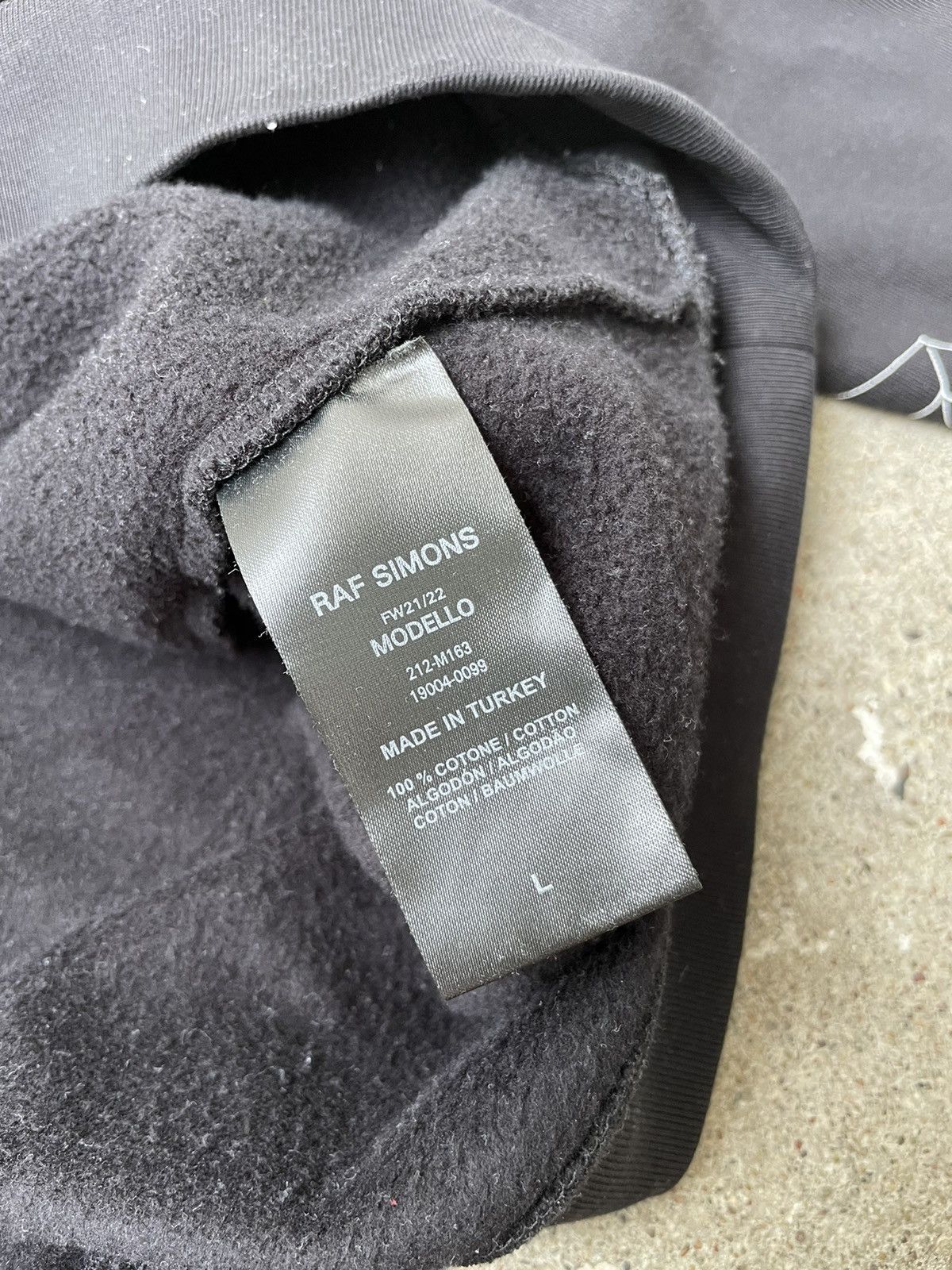 Raf Simons raf simons gothic web hoodie fw21/22 Size US L / EU 52-54 / 3 - 9 Thumbnail